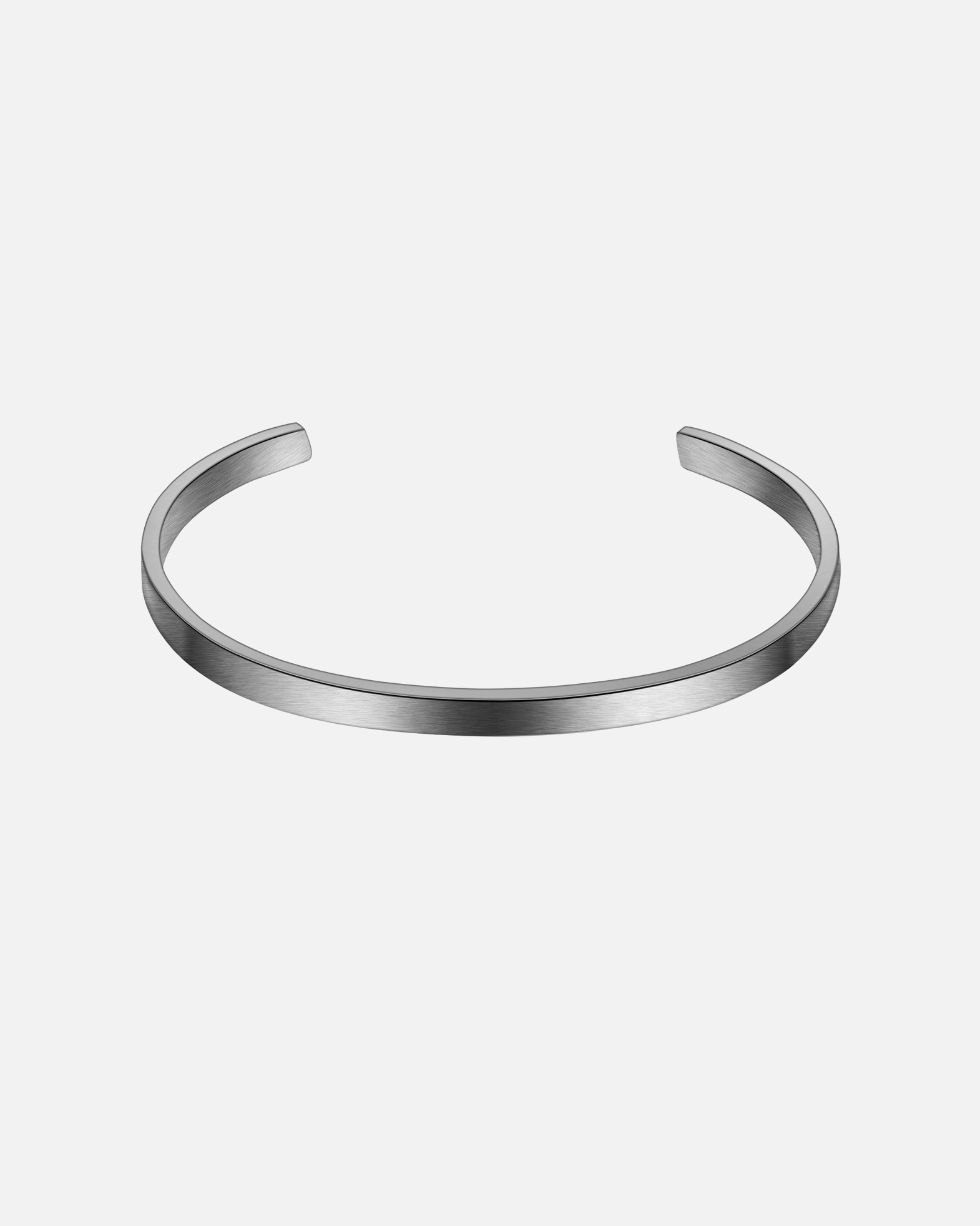Armreif für Männlich True Rebels Armband aus Edelstahl in Gunmetal 1 Stück