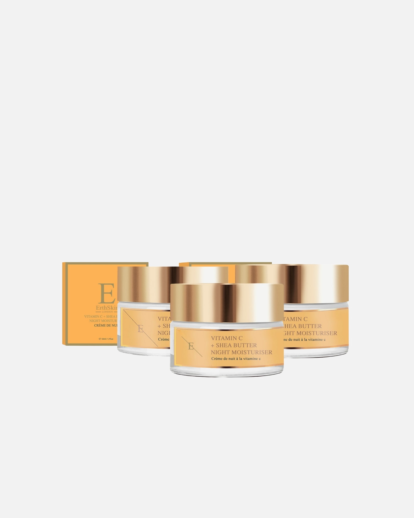 Nachtcreme für Weiblich ErthSkin London Vitamin C Aufhellendes Trio 1 Stück