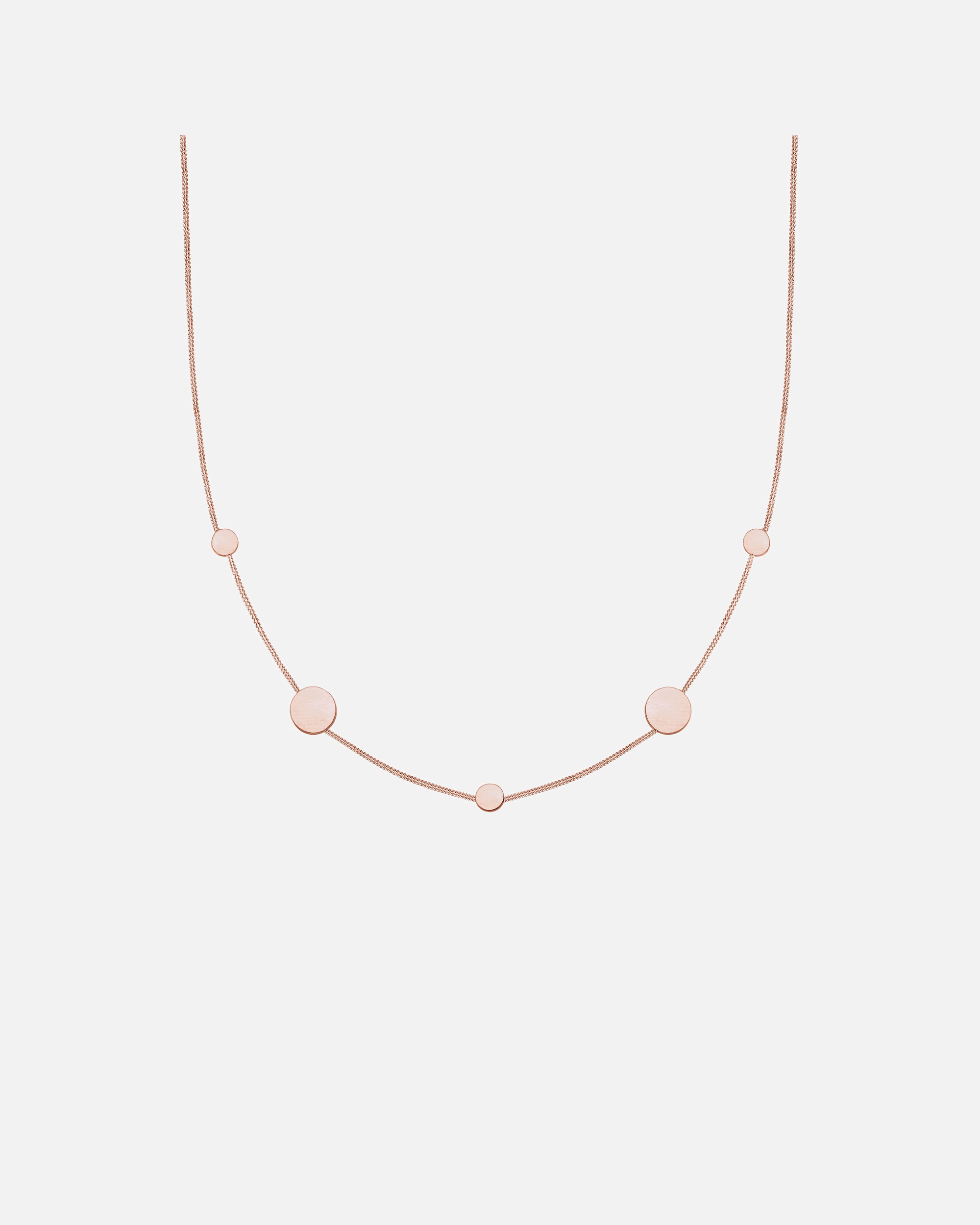 Halskette für Weiblich Panzerkette Kreis Plättchen Geo Matt 925 Silber 1 Stück