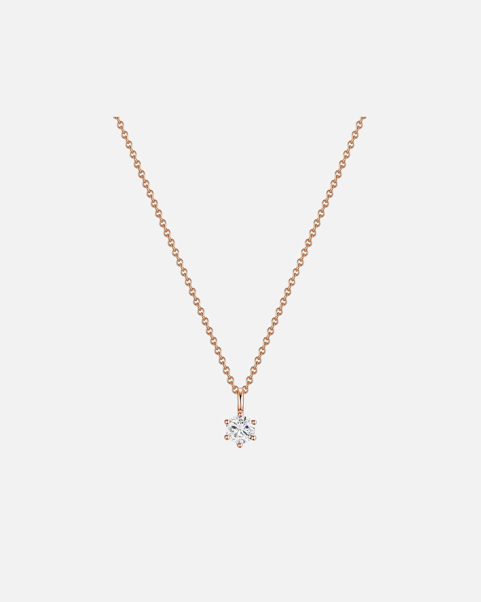 Halskette für Weiblich Glanzstücke München Halskette Sterling Silber Zirkonia in Roségold 1 Stück