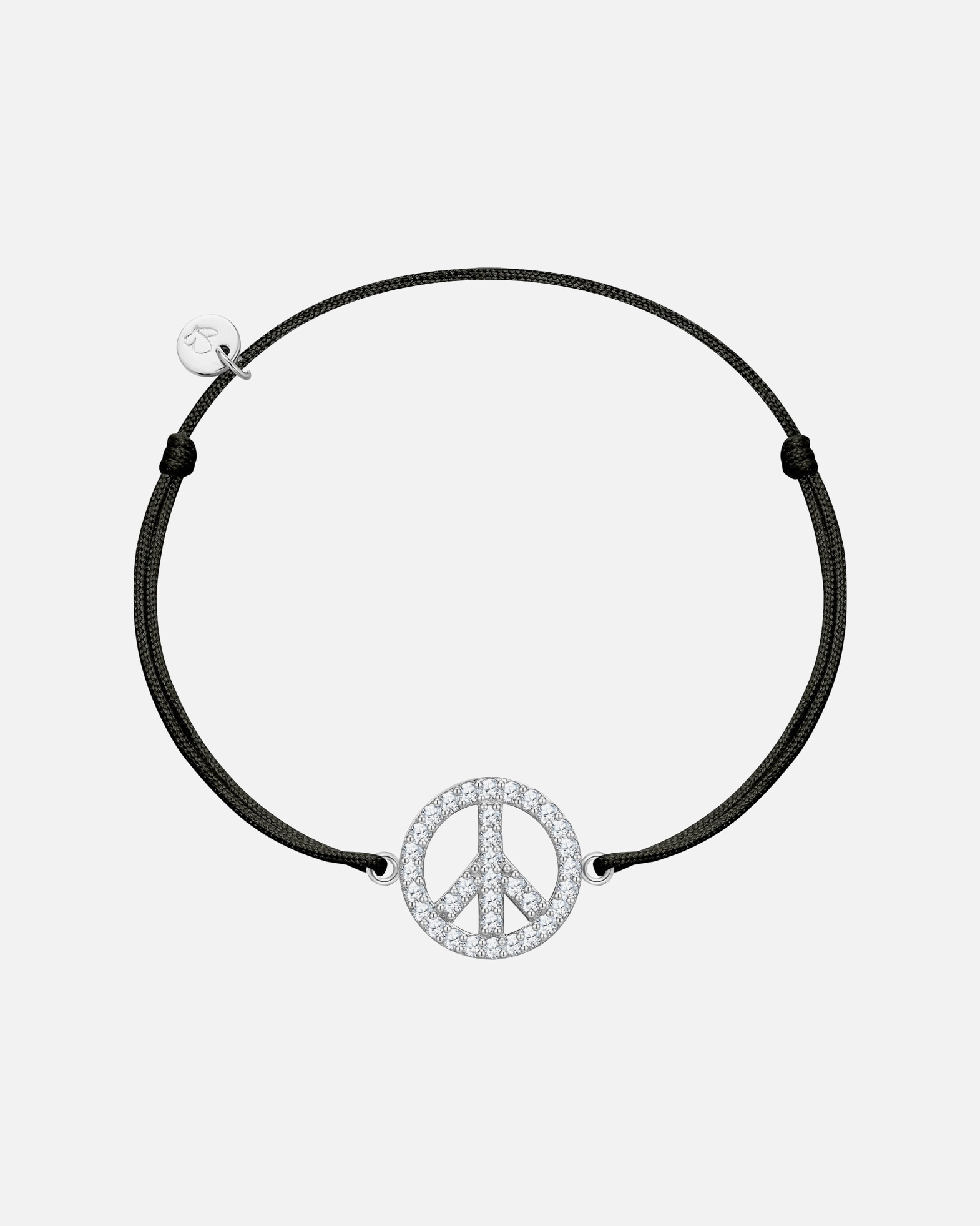 Armband für Weiblich Glanzstücke München Armband Peace aus Sterling Silber in Silber mit Zirkonia 15,0 - 22,0 cm, flexibel einstellbar