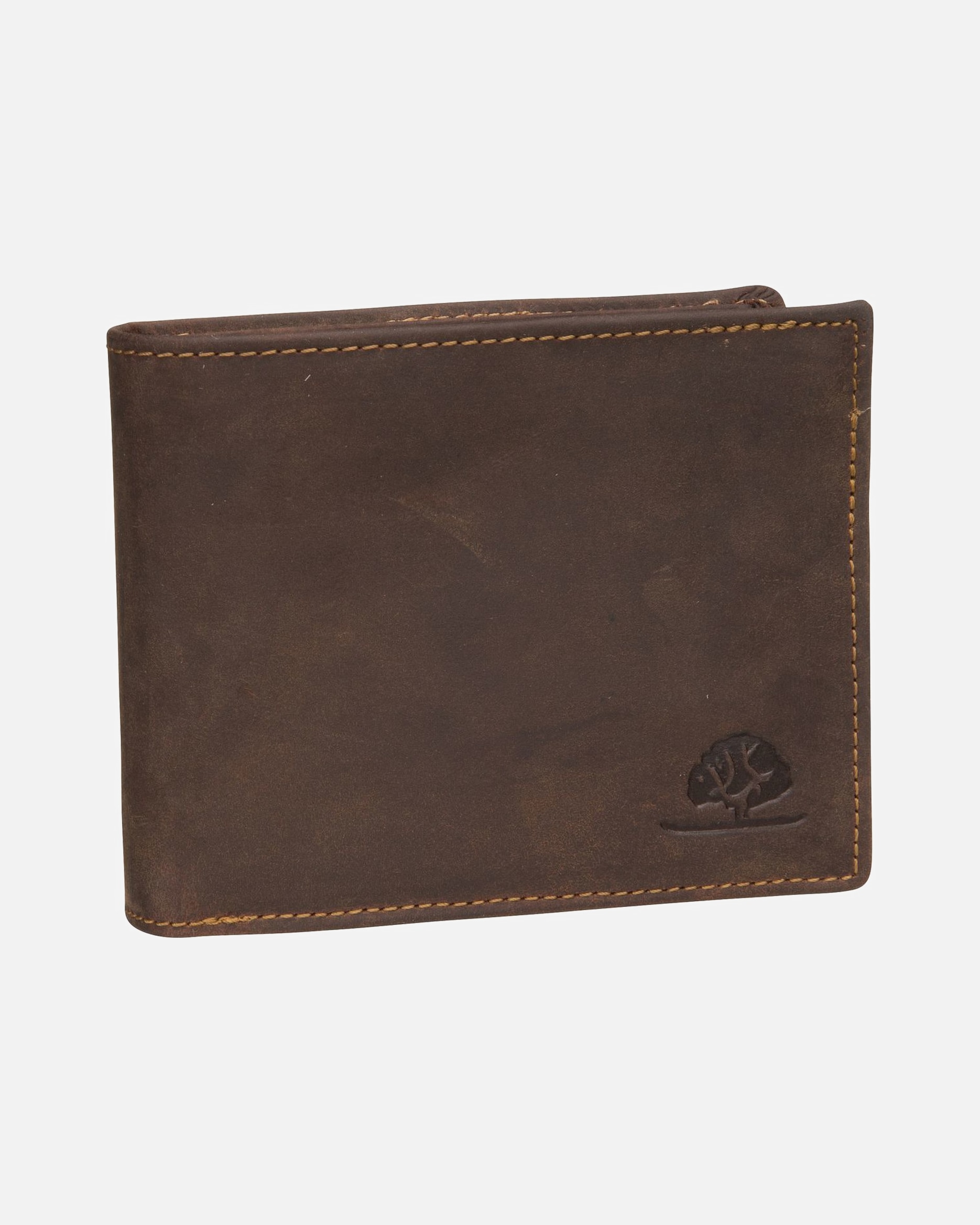 Portemonnaie für Männlich Greenburry Geldbörse Vintage 1705 RFID Sattelbraun