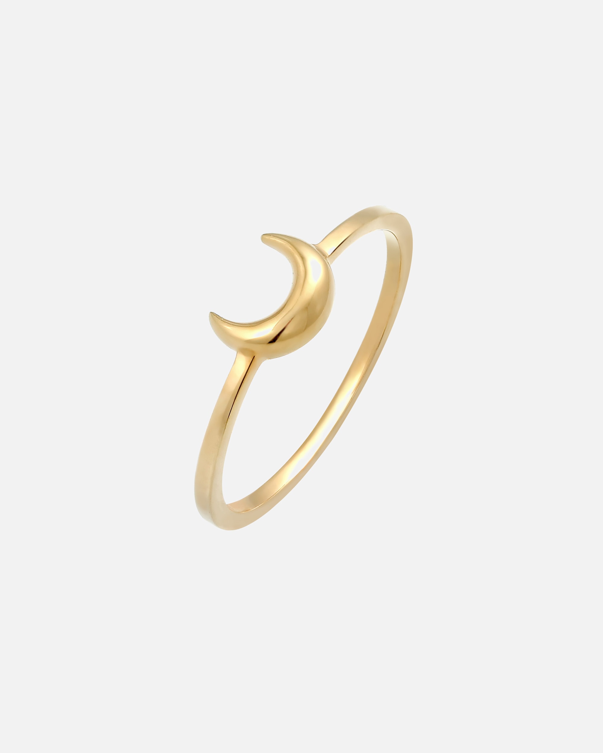Ring für Weiblich Elli Halbmond Mond Astro Basic 925 Silber 52