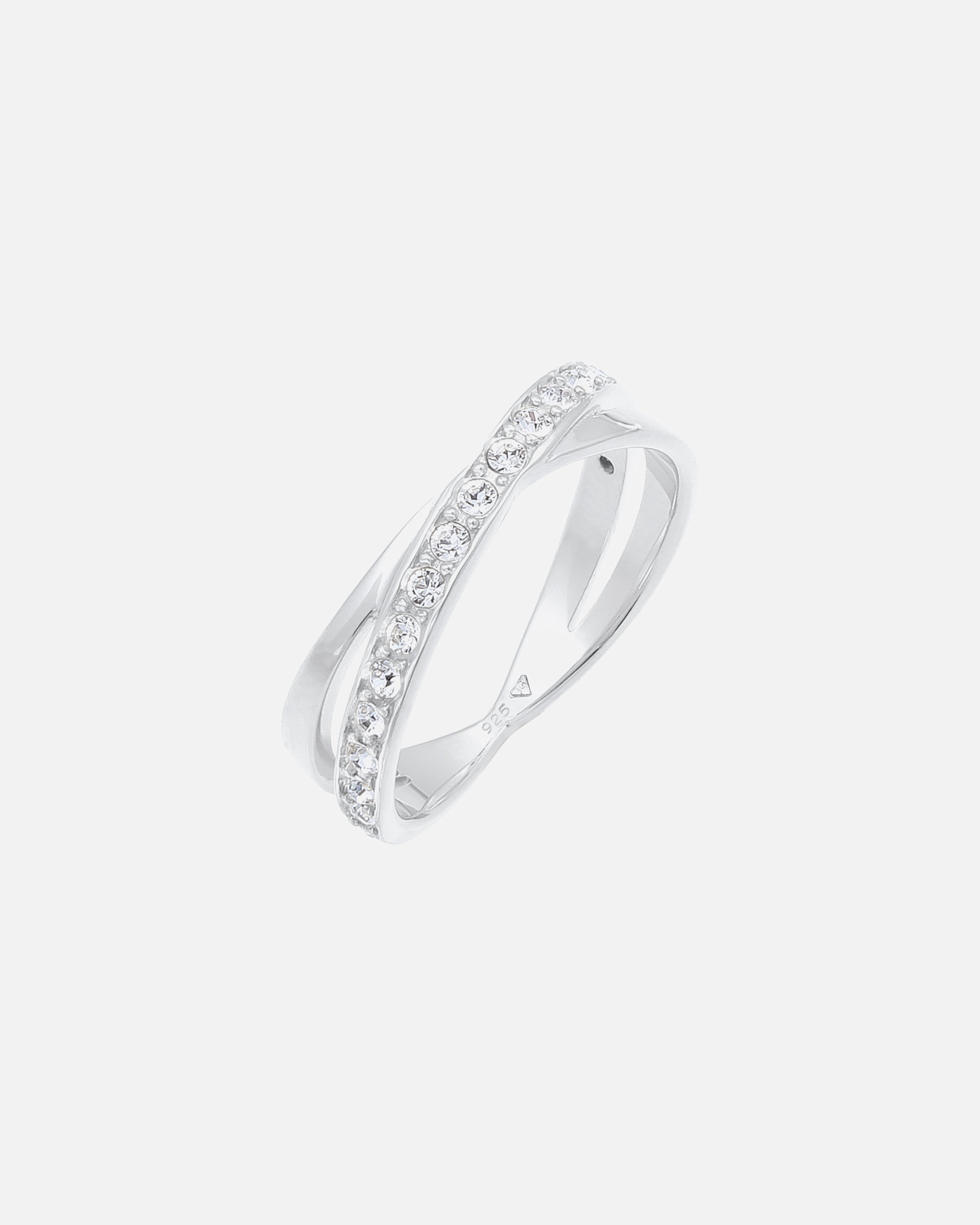 Ring für Weiblich Elli Edel 925 Silber, mit Kristallen von Swarovski® 54
