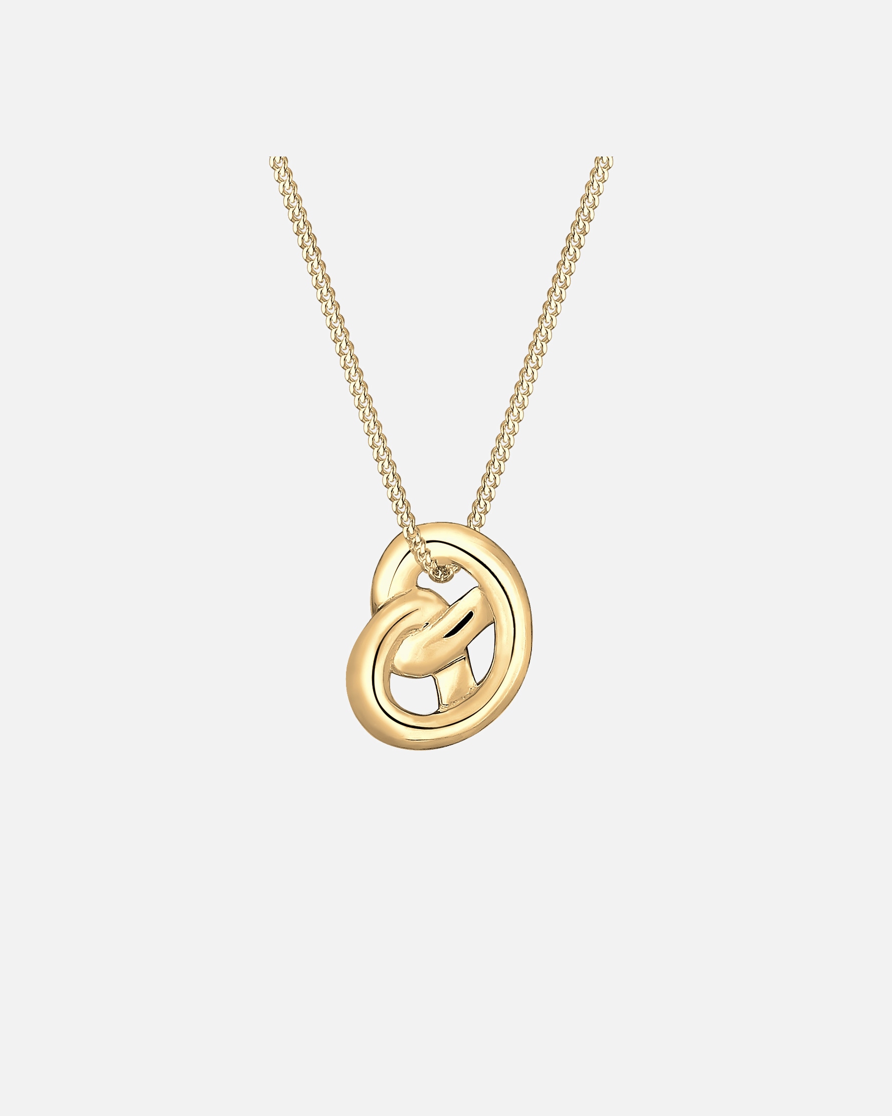 Halskette für Weiblich Elli Tracht Brezel 925 Sterling Silber 1 Stück