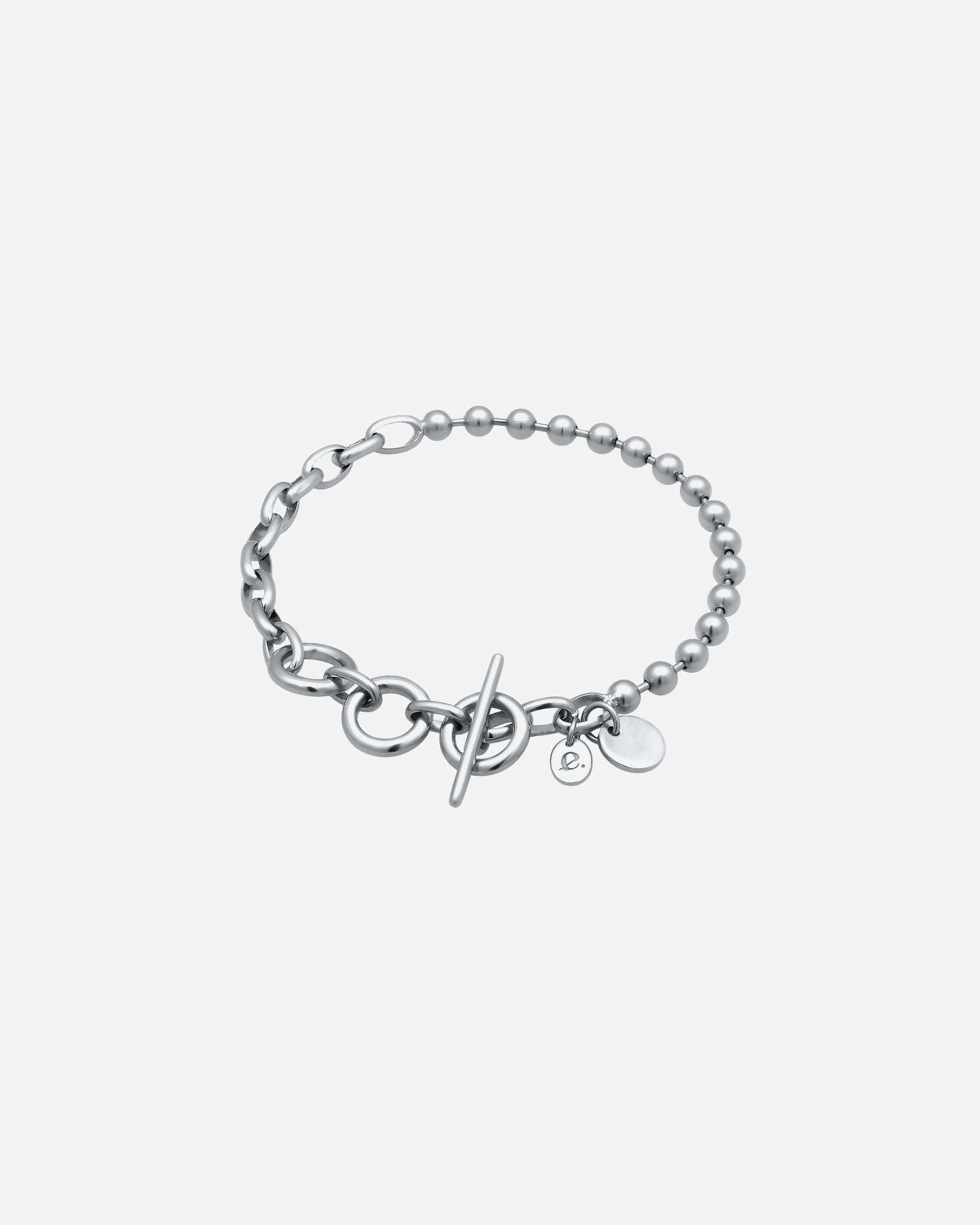 Armband für Weiblich Elli PREMIUM Kugel Gliederkette Knebelverschluß 925 Sterling Silber Silber