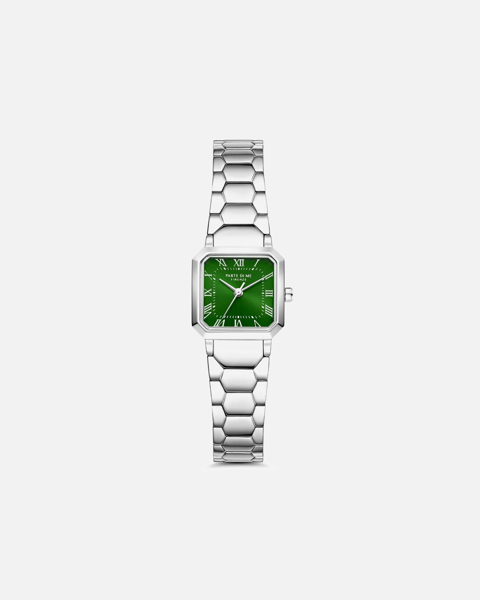 Uhr für Weiblich Parte Di Me Parte di Me Orologio square ladies watch silver coloured and green PDM09029 Silber