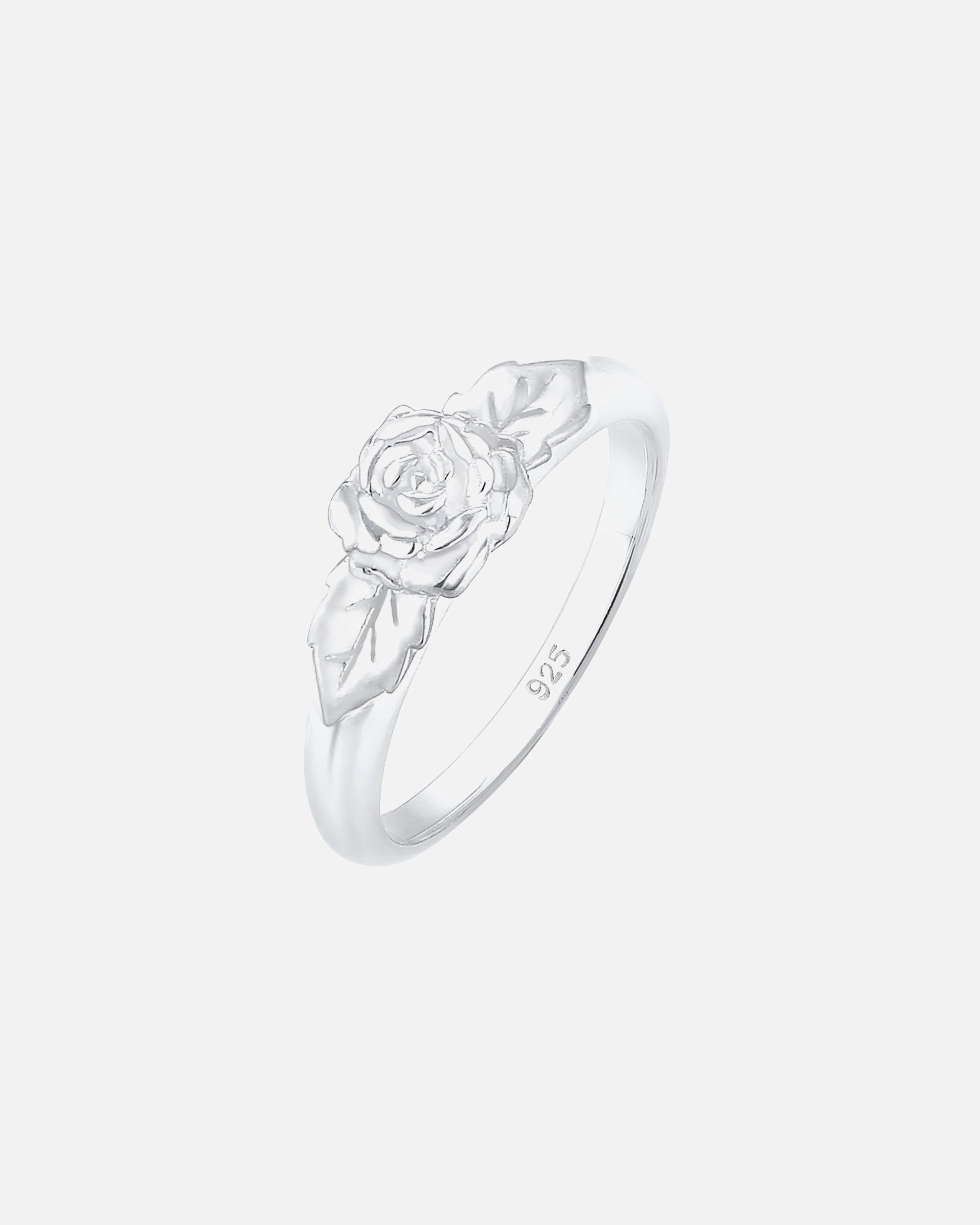Ring für Weiblich Elli Bandring Rose Blume Vintage Look Trend 925 Silber 52