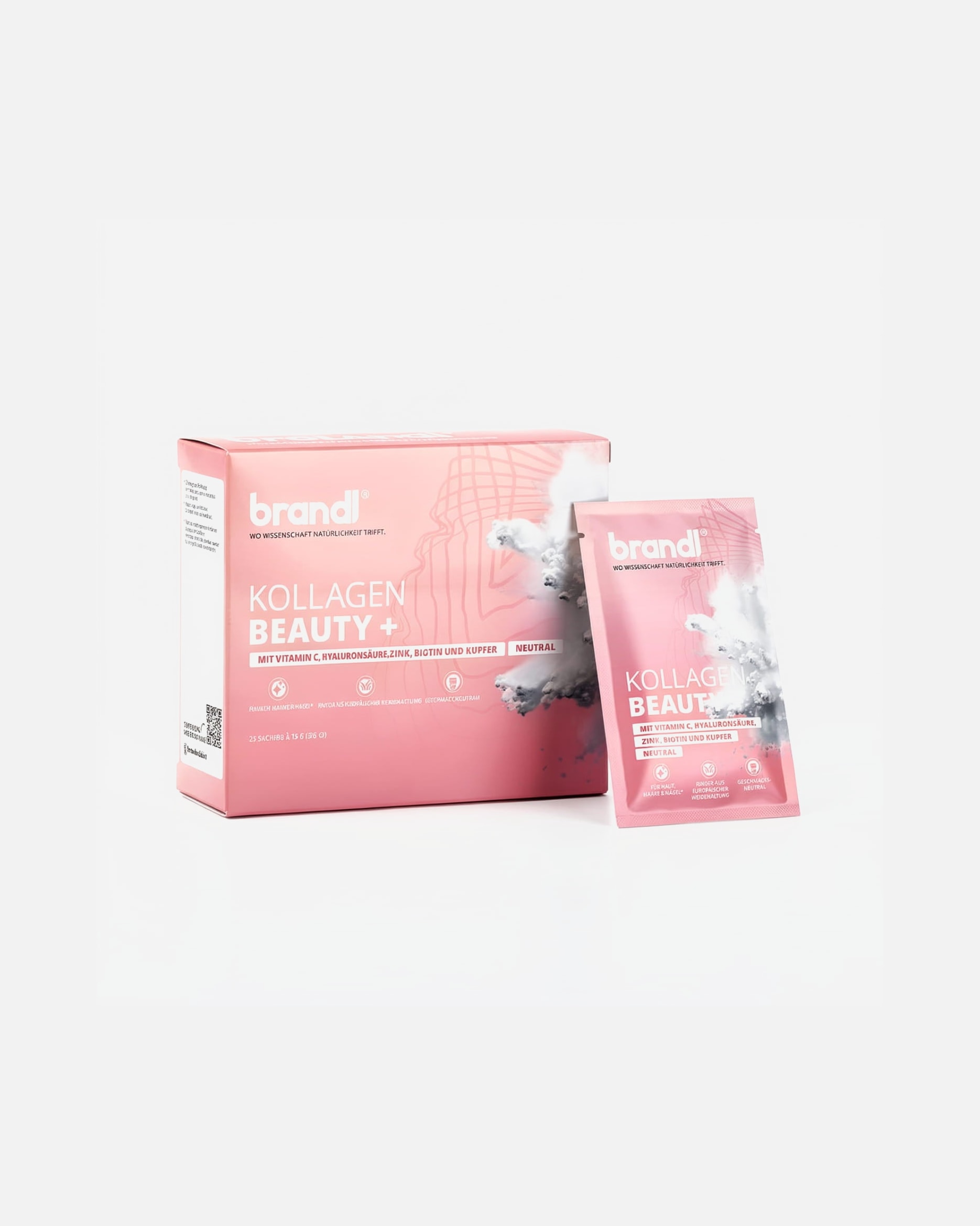 Nahrungsergänzung Haut für Unisex Brandl Nutrition brandl® Kollagen Beauty+ Sachet 375 g