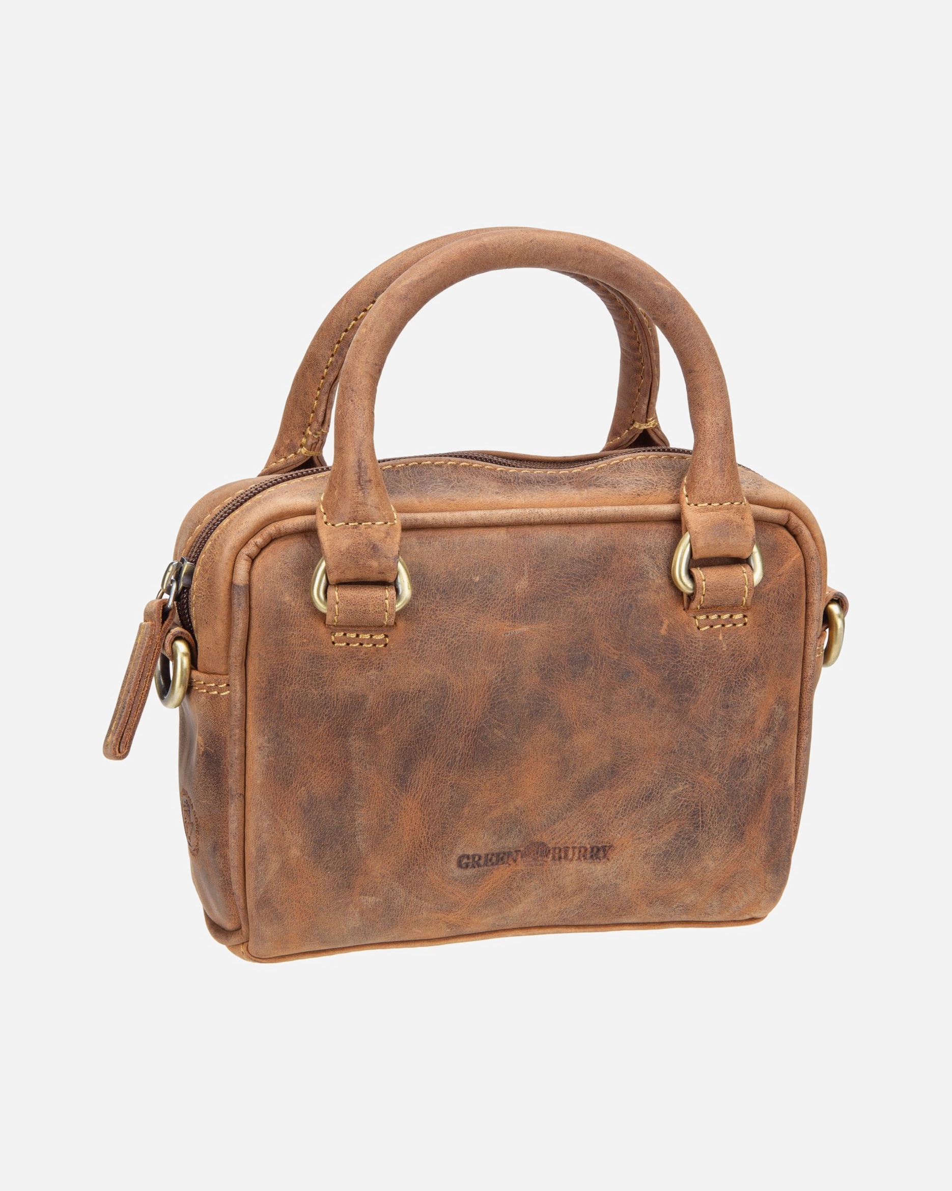 Umhängetasche für Unisex Greenburry Umhängetasche Vintage Umhängetasche Mini brown
