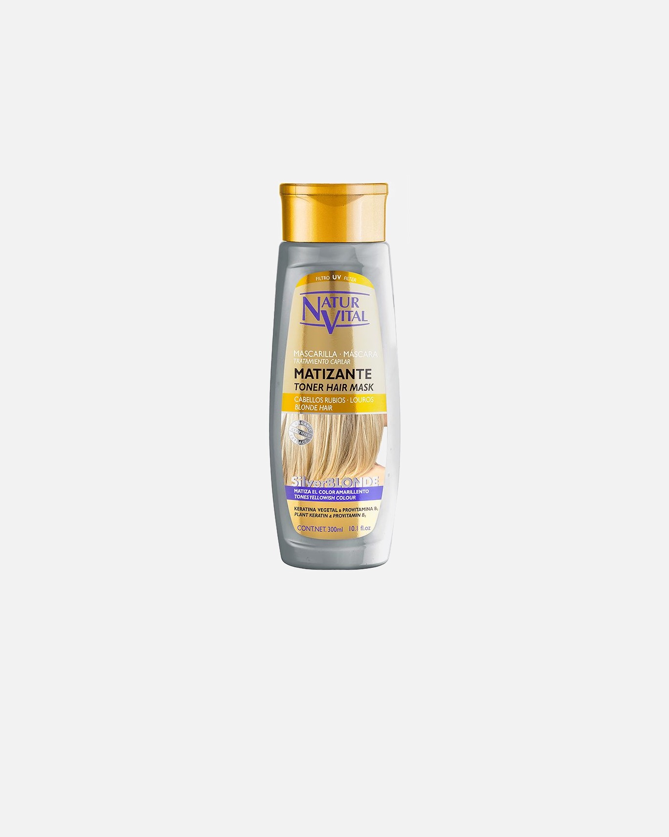 Haarmaske für Weiblich Natur Vital MASCARILLA MATIZANTE Silberblond 300 ml