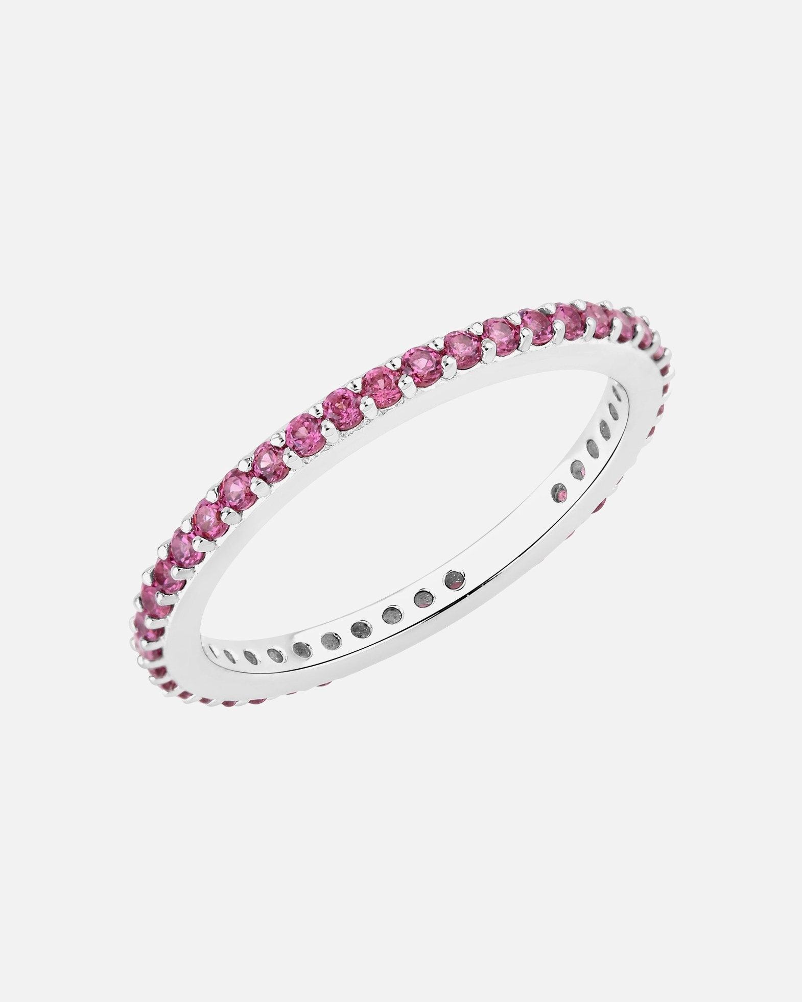 Ring für Weiblich Rafaela Donata Ring aus Sterling Silber in Silber mit Rhodolit 60