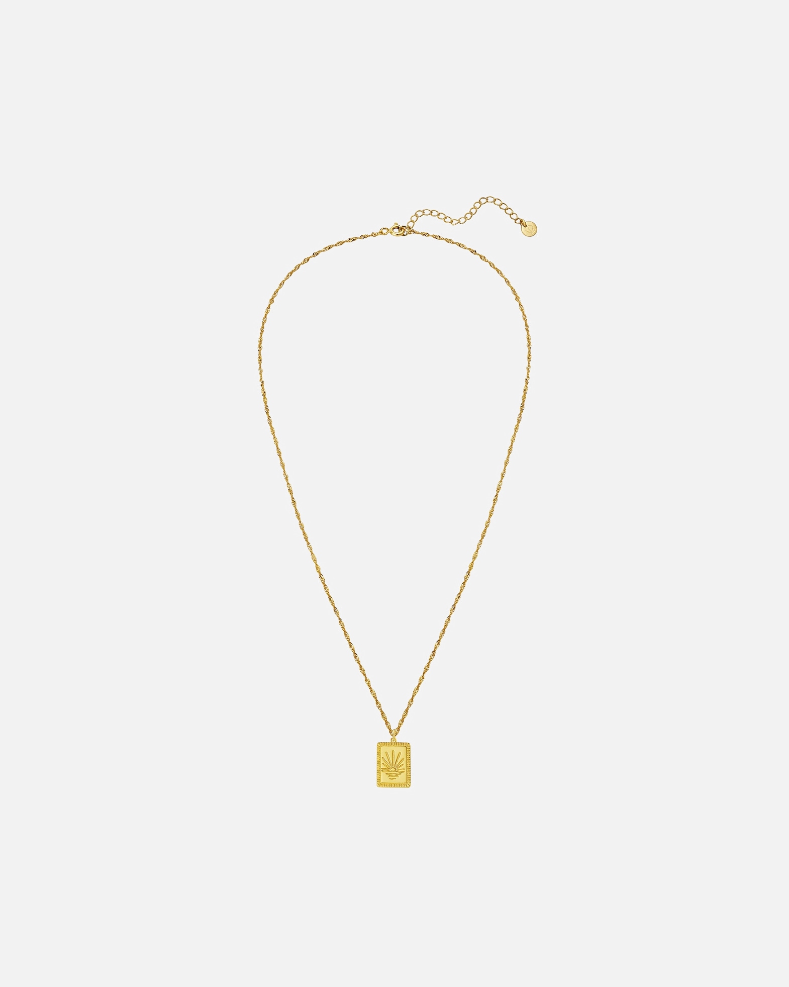 Halskette für Weiblich Glanzstücke München Halskette Sonnenuntergang aus Sterling Silber in gelbgold 40,0 cm Basiskette + 5,0 cm Verlängerung