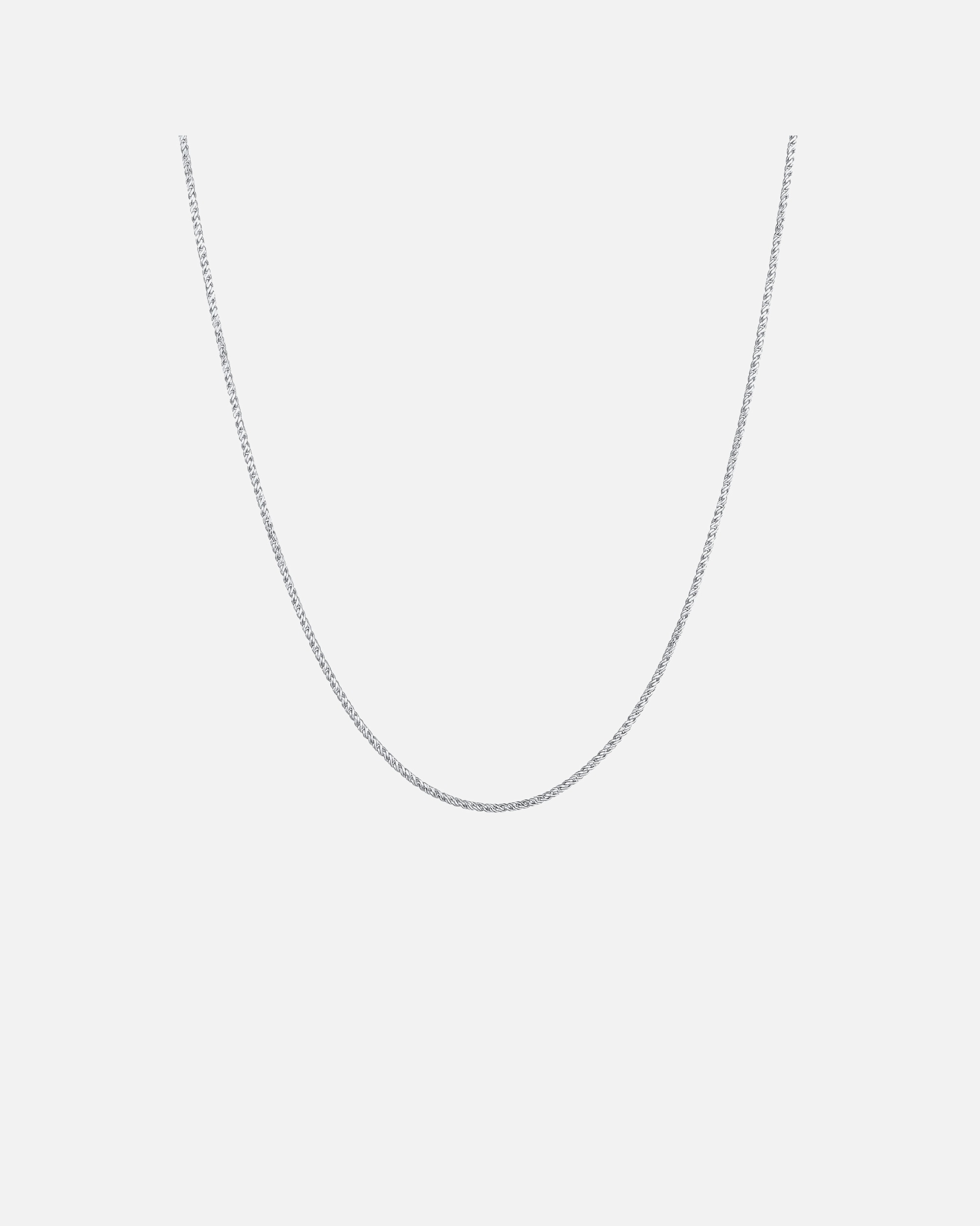 Halskette für Männlich KUZZOI Herren Basic Kordelkette Gedreht Fein 925 Silber 1 Stück