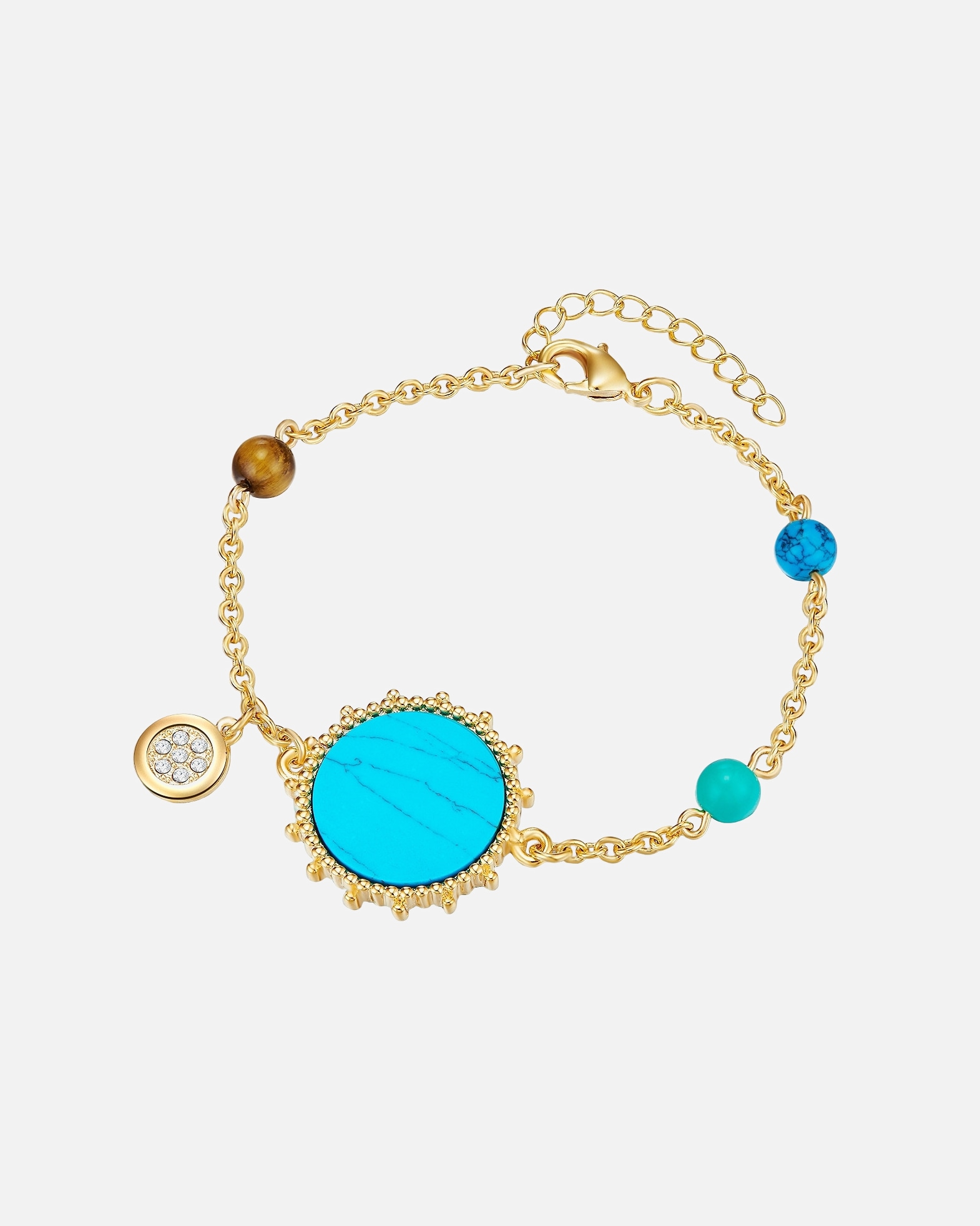 Armband für Weiblich Lulu & Jane Armband Metall-Legierung verziert mit Kristallen von Swarovski® in Gelbgold 1 Stück