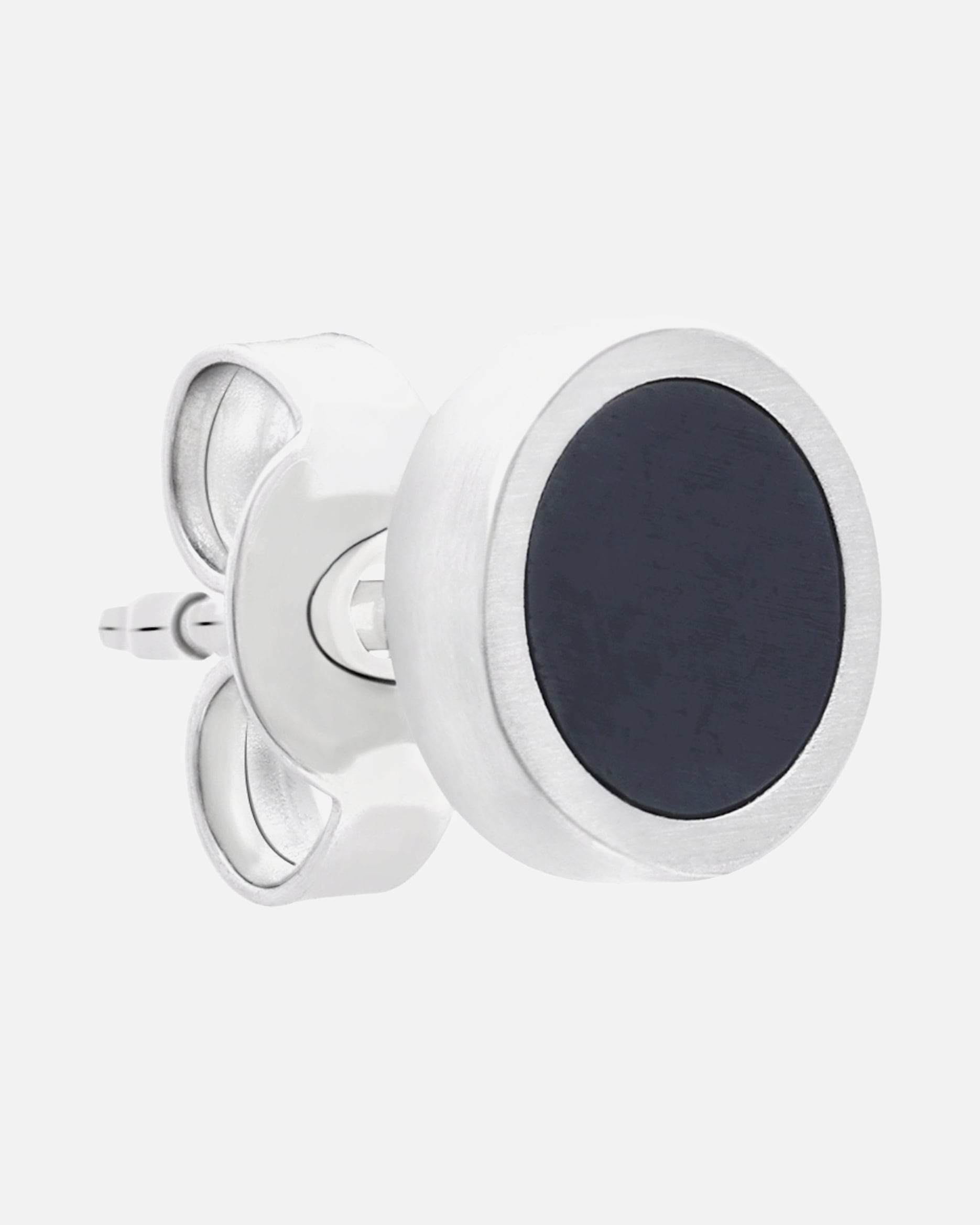 Ohrringe für Männlich s.Oliver Ohrstecker Edelstahl schwarz, silber