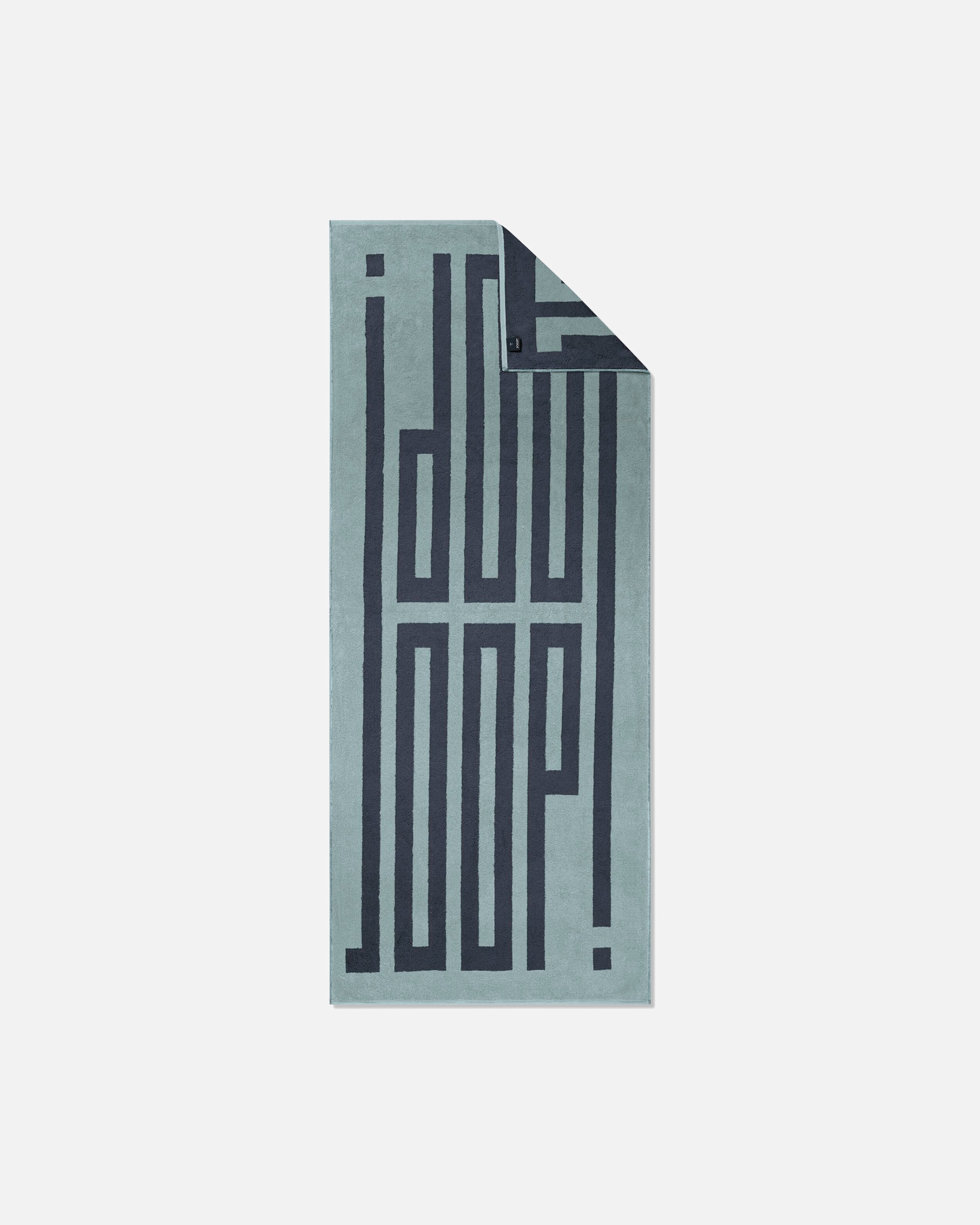 Handtuch für Unisex JOOP! JOOP! Saunatücher Bars 1725 Aqua - 11 Saunatuch 80x200 cm