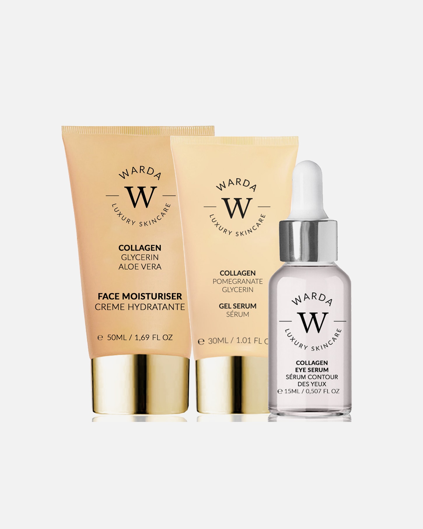 Gesichtspflegeset für Weiblich WARDA LUXURY SKINCARE Hyaluron Creme Duo 1 Stück