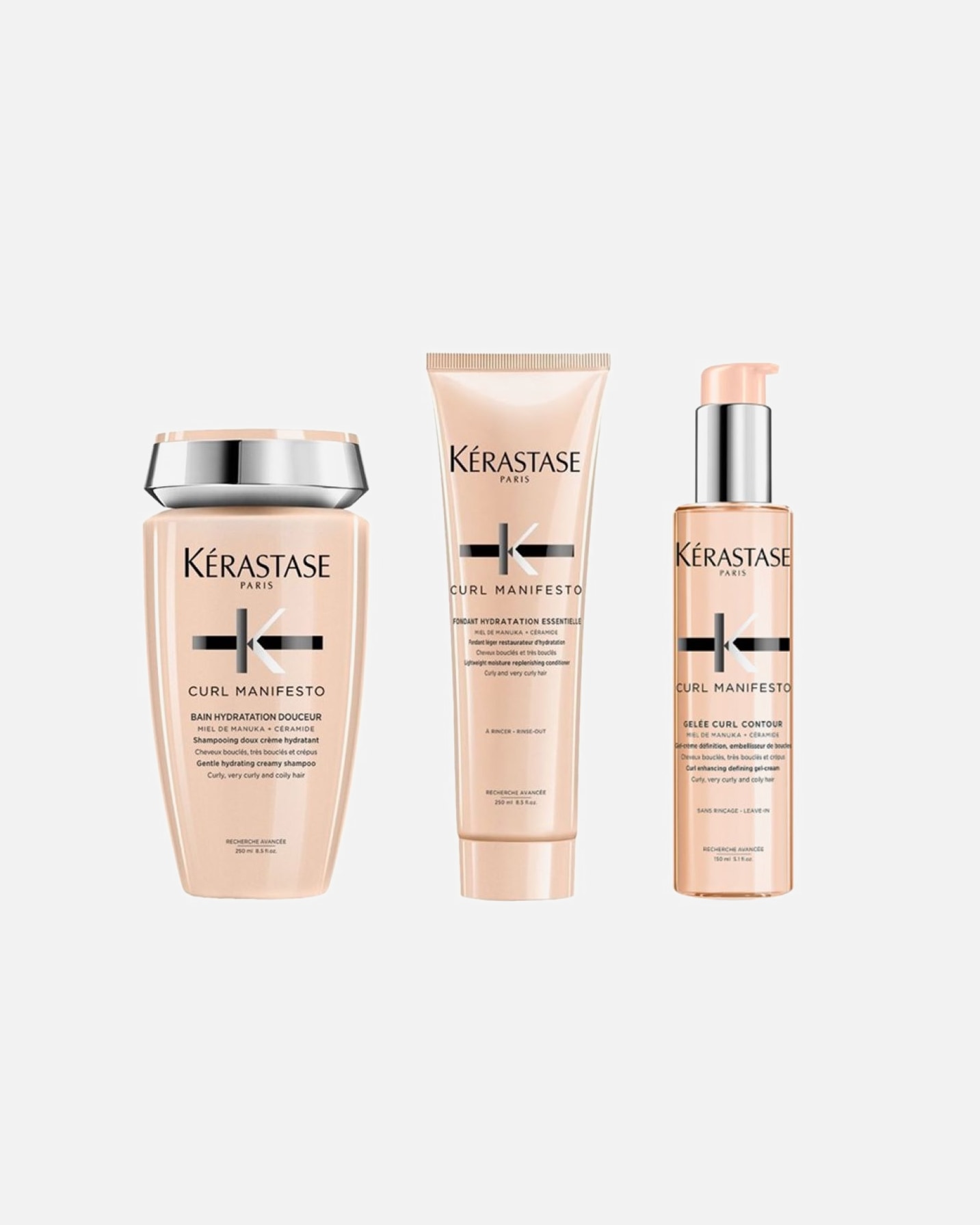 Haarpflegeset für Weiblich Kérastase Curl Manifesto 3er Set (Bain / Fondant / Gelée) 1 Stück