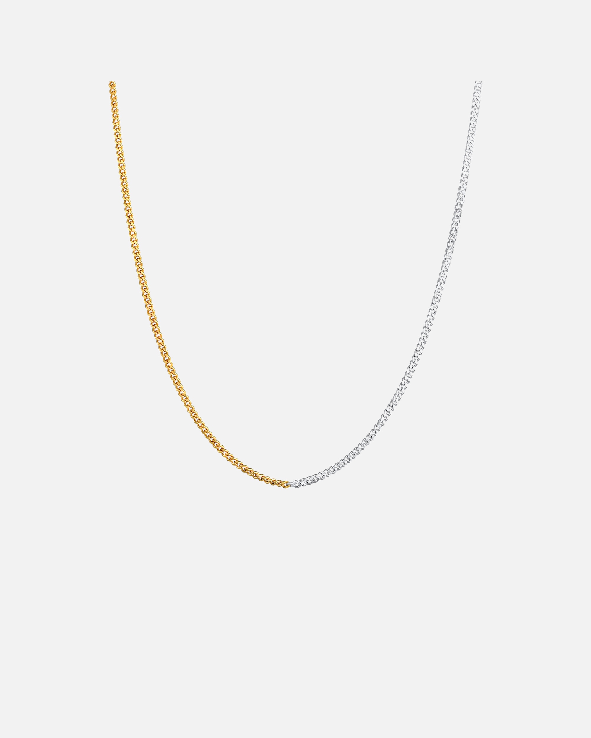 Halskette für Weiblich Elli Panzerkette Basic Chunky Chain Bi-Color 925 Silber 1 Stück