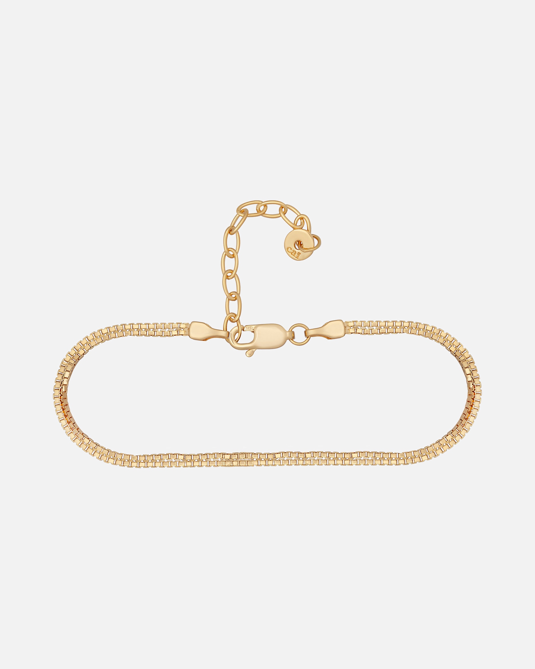 Kette für Weiblich caï Caï Damen-Fußkette 925er Silber Roségold Roségold 32016393 gold