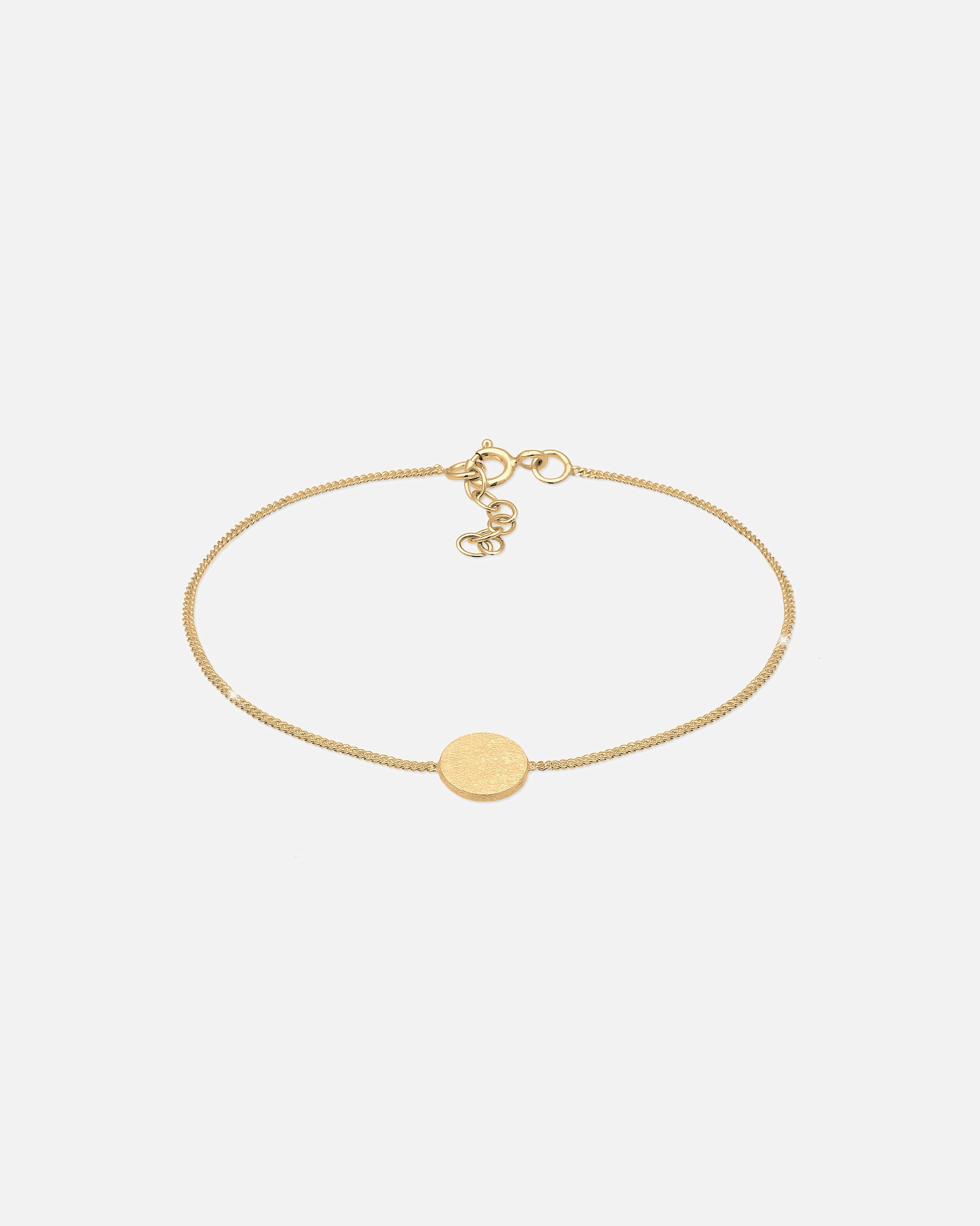 Armband für Weiblich Elli Kreis Plättchen Matt Basic Trend Geo 925 Silber 1 Stück