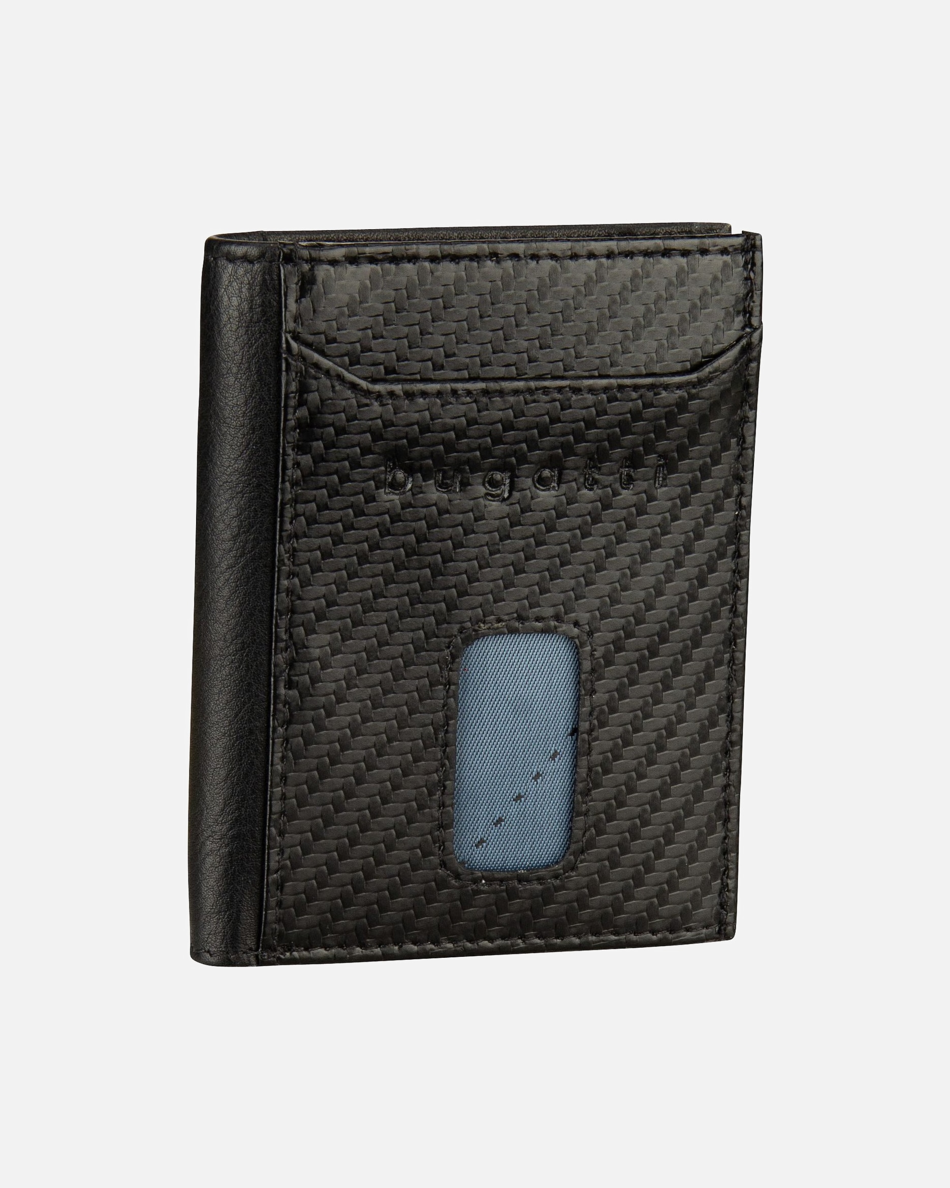 Portemonnaie für Männlich Bugatti Geldbörse Secure Slim Mini Zip Special 1485C Schwarz