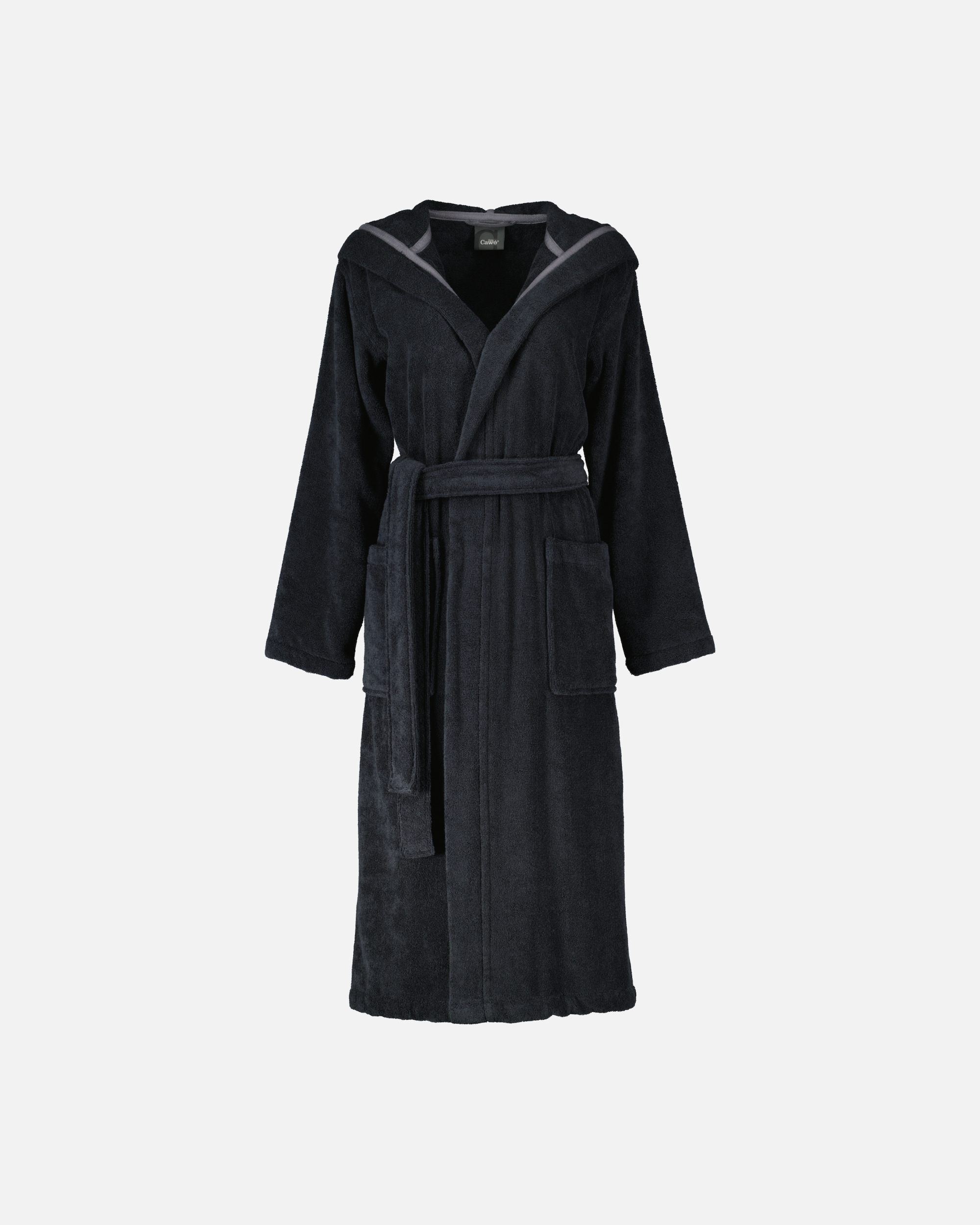 Bademantel für Weiblich Cawö Cawö Bademäntel Damen Kapuze Luxury Basics Kapuze 827 lava - 97 L