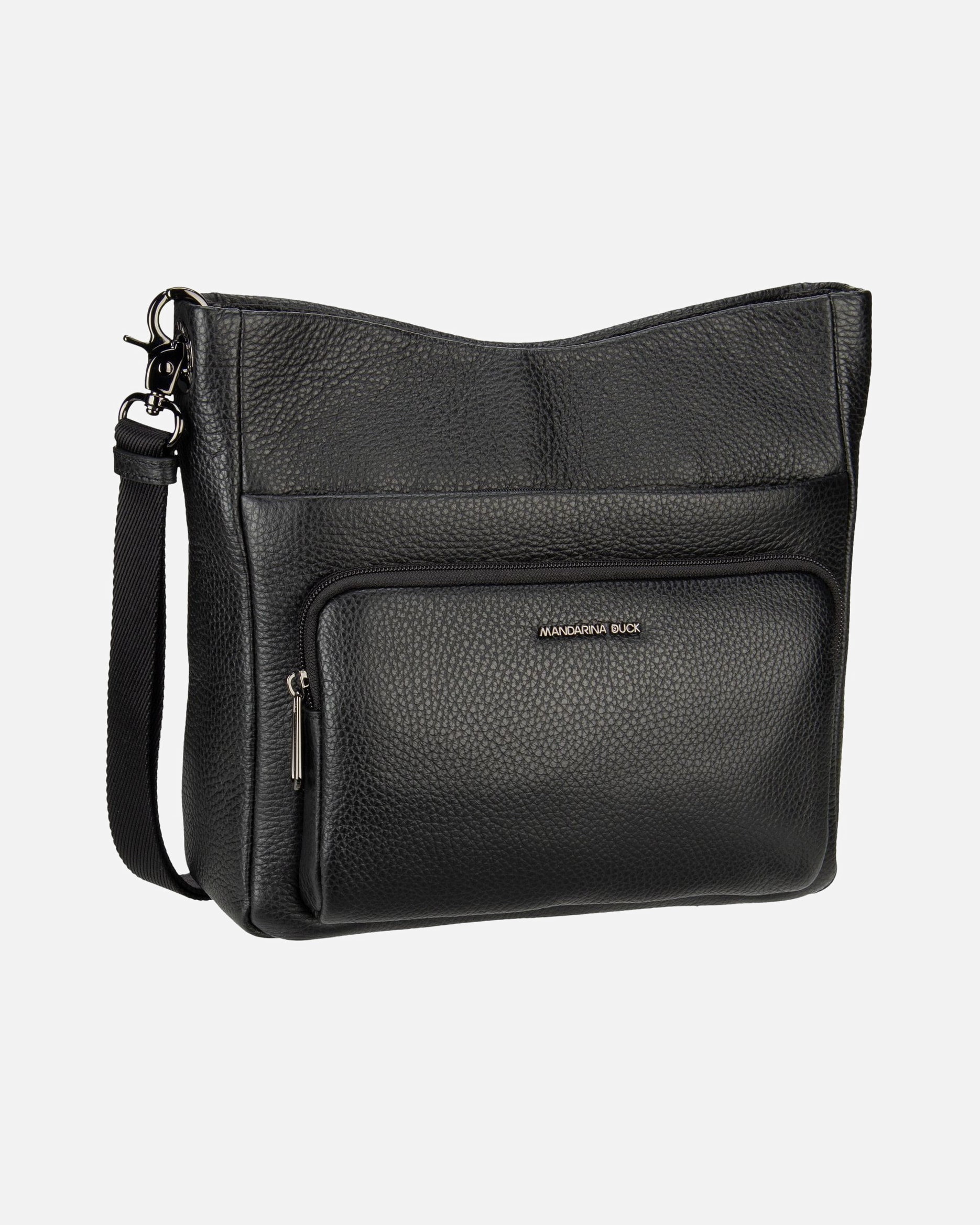Tasche für Weiblich Mandarina Duck Mellow Leather Umhängetasche Nero