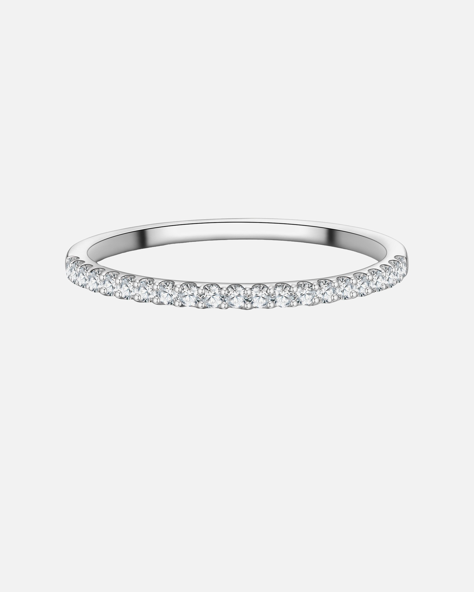 Ring für Weiblich Trilani Ring aus Sterling Silber in silber mit Zirkonia 52