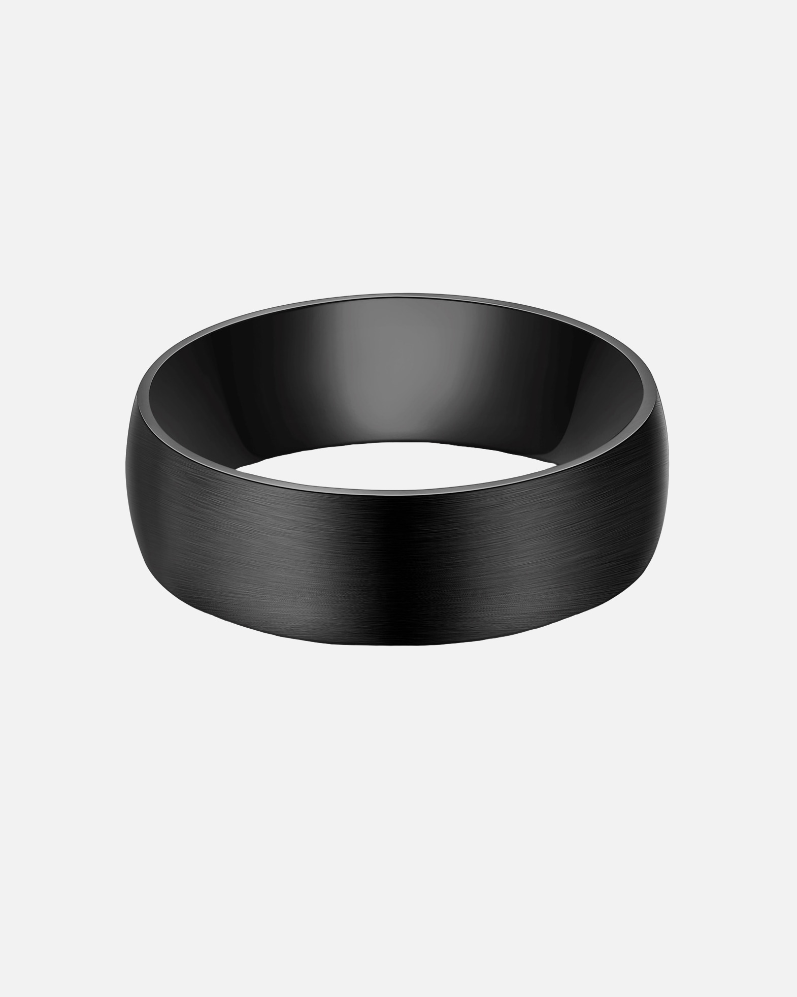 Ring für Männlich True Rebels Ring aus Edelstahl in Schwarz 1 Stück