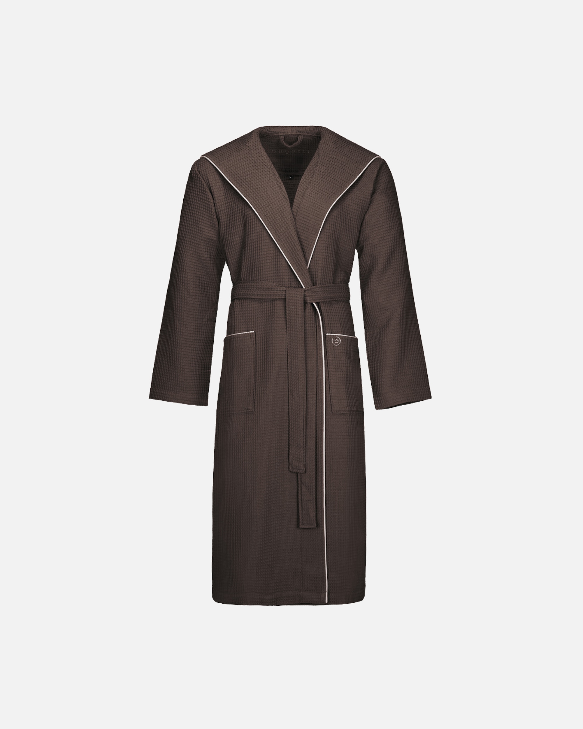 Bademantel für Unisex Bugatti Bugatti Bademäntel Herren Kapuze Tizian coffee bean - 6880 S