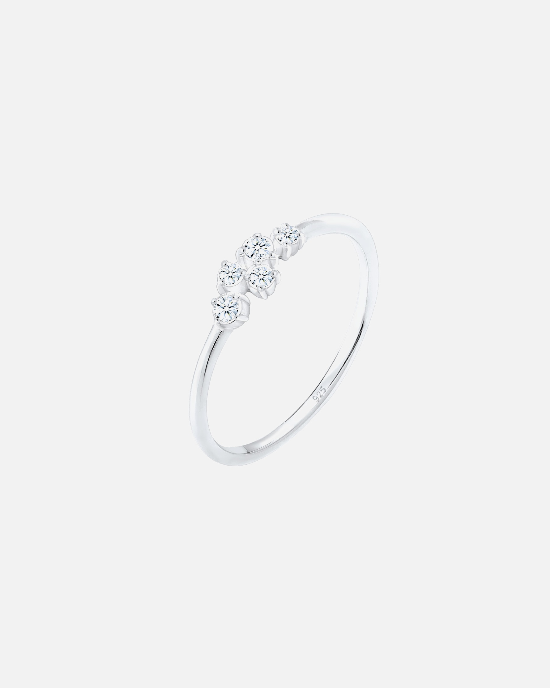 Ring für Weiblich Elli DIAMONDS Elli DIAMONDS Ring Verlobung Diamant (0.105 ct) Pavé 925 Silber 58