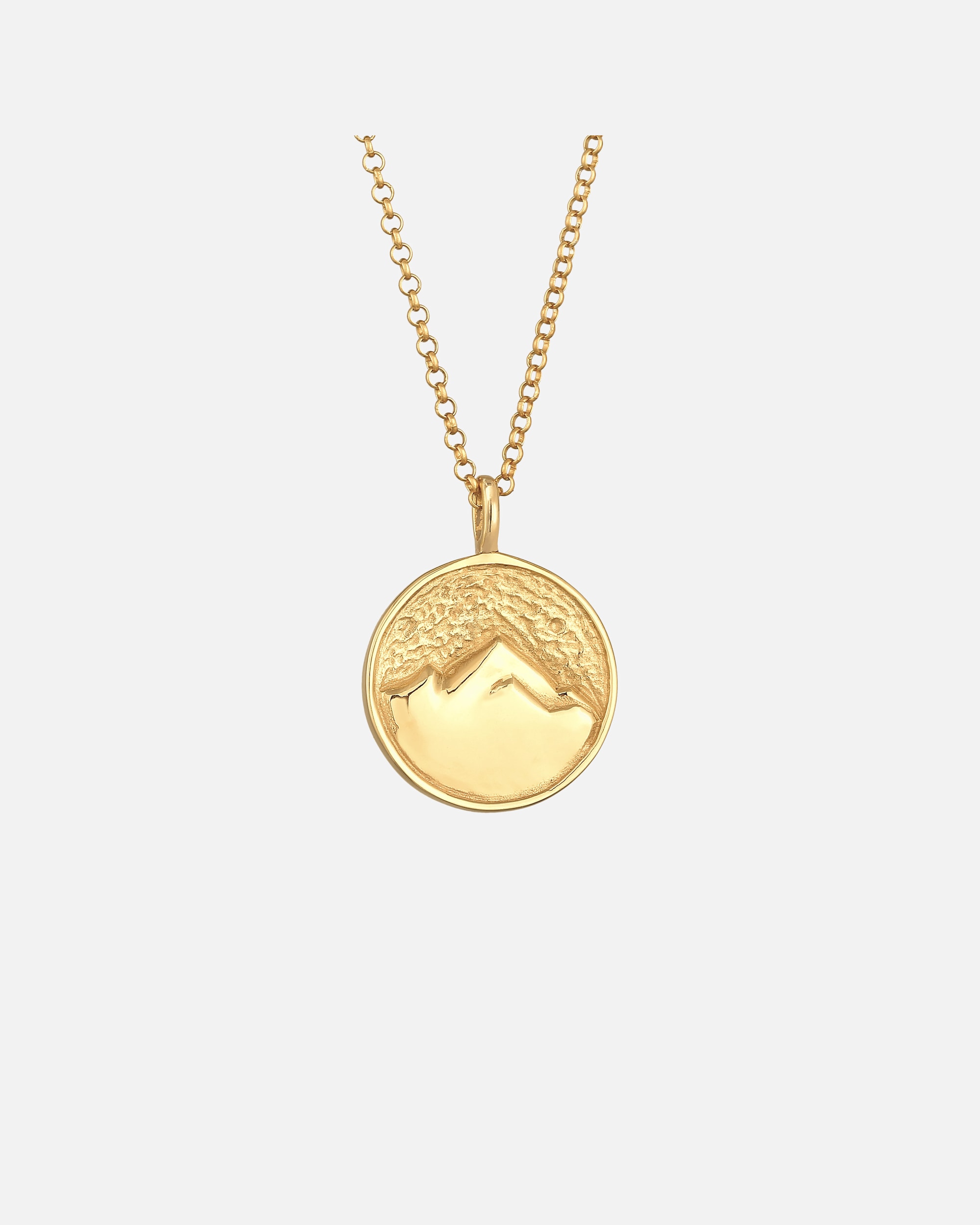 Halskette für Weiblich Elli Berge Alpen Mountain Münze 925 Silber 1 Stück