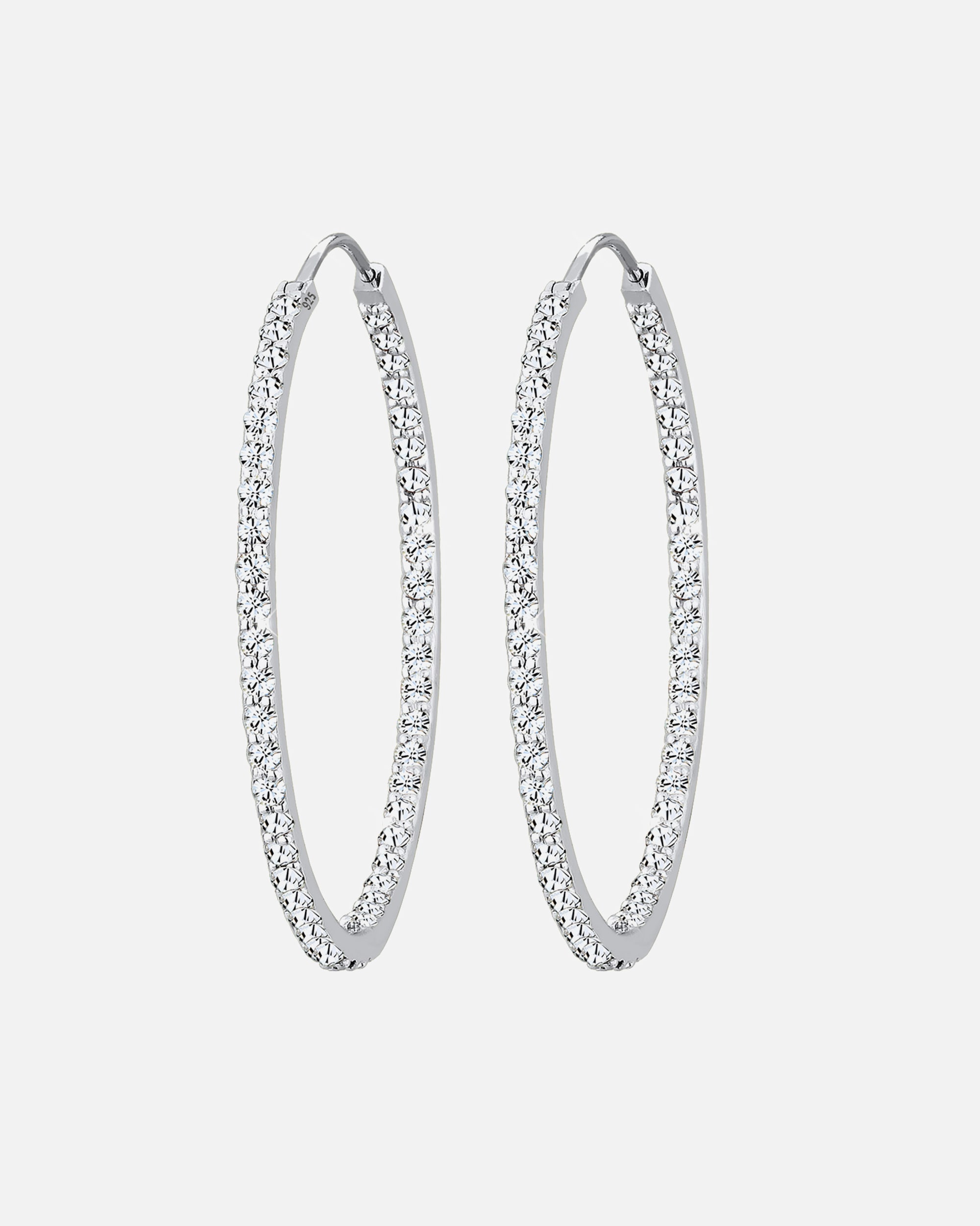 Creolen für Weiblich Elli PREMIUM Creolen 925 Silber, mit Kristallen von Swarovski® 1 Stück