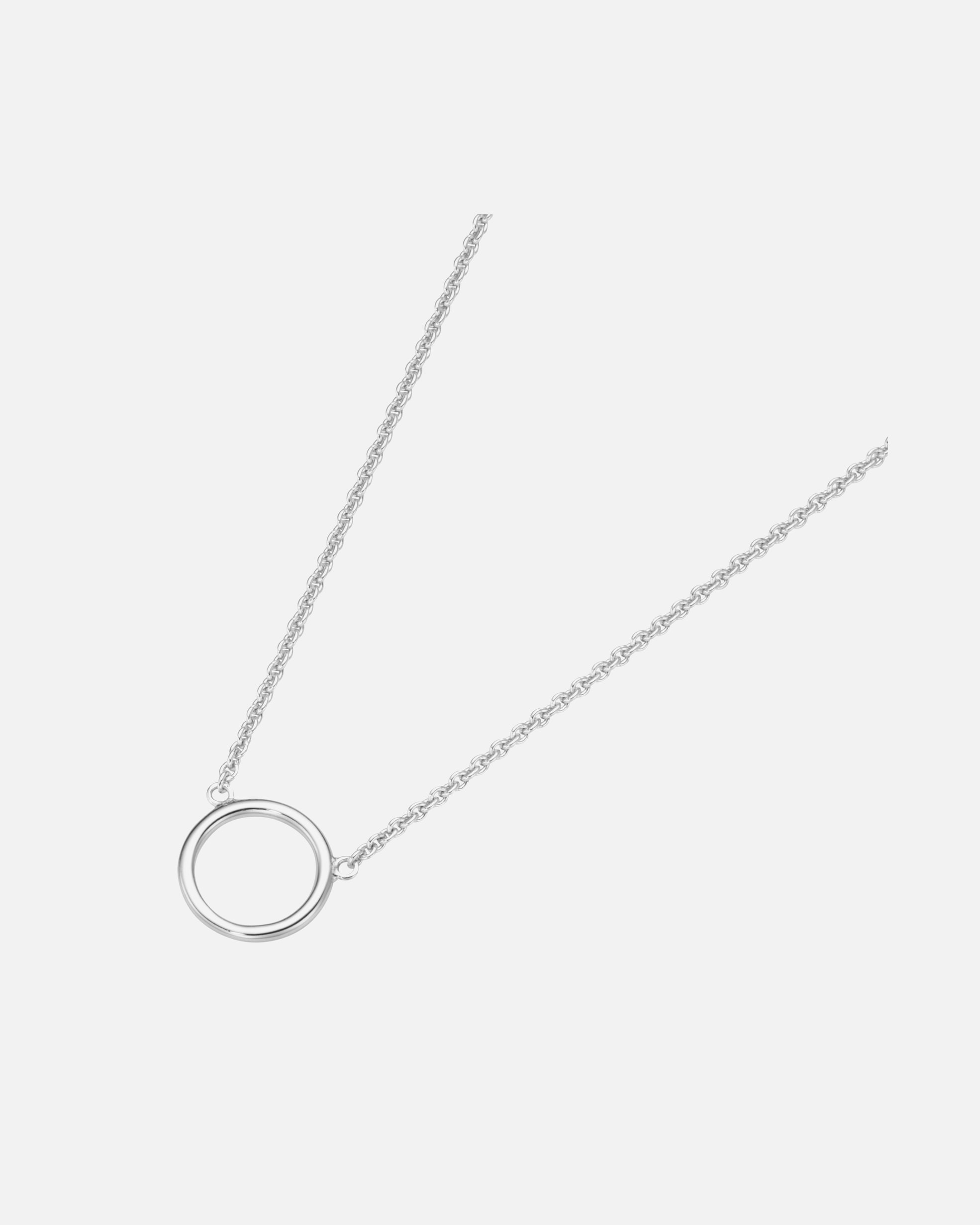 Halskette für Weiblich Giorgio Martello Milano Collier Kreis Anhänger, Silber 925 45 cm