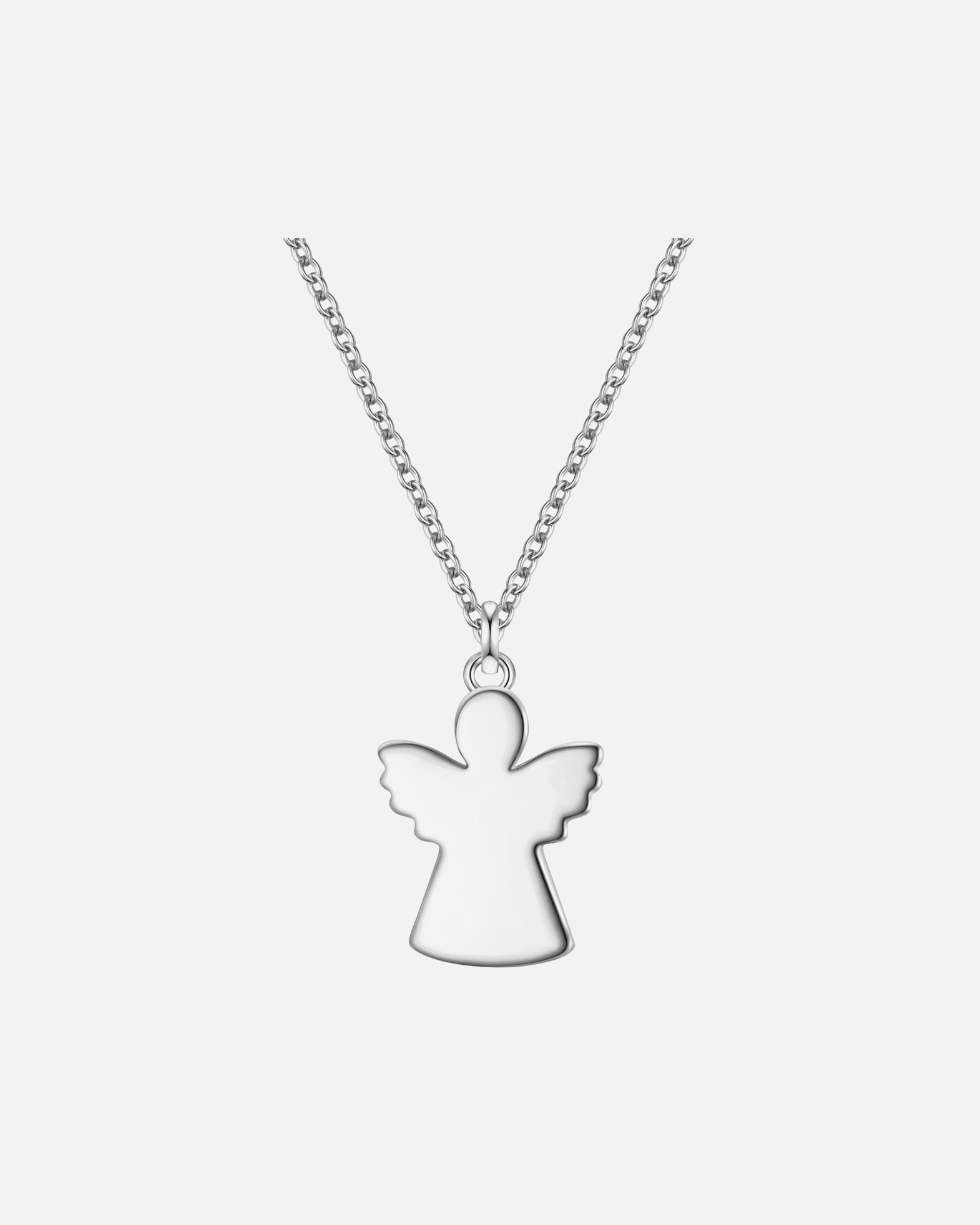 Halskette für Weiblich Halskette Engel aus Sterling Silber in silber 40,0 cm Basiskette + 5,0 cm Verlängerung