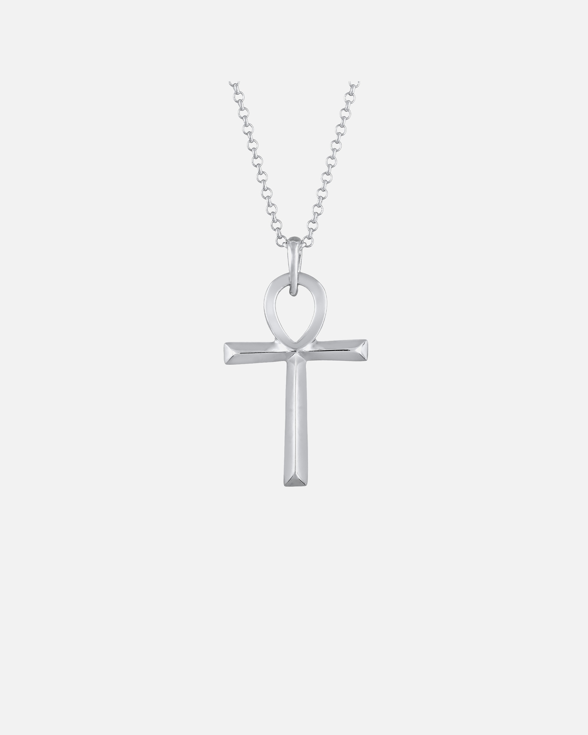 Halskette für Männlich KUZZOI Herren Ankh Kreuz Heiliges Symbol 925 Silber 1 Stück