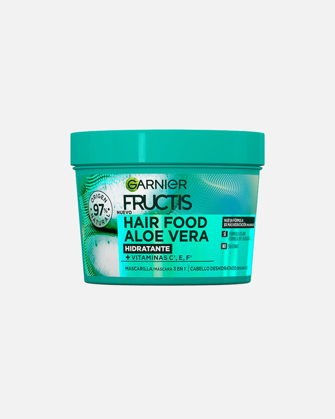 Haarmaske für Unisex Garnier FRUCTIS HAIR FOOD ALOE VERA Feuchtigkeitsmaske 390 ml