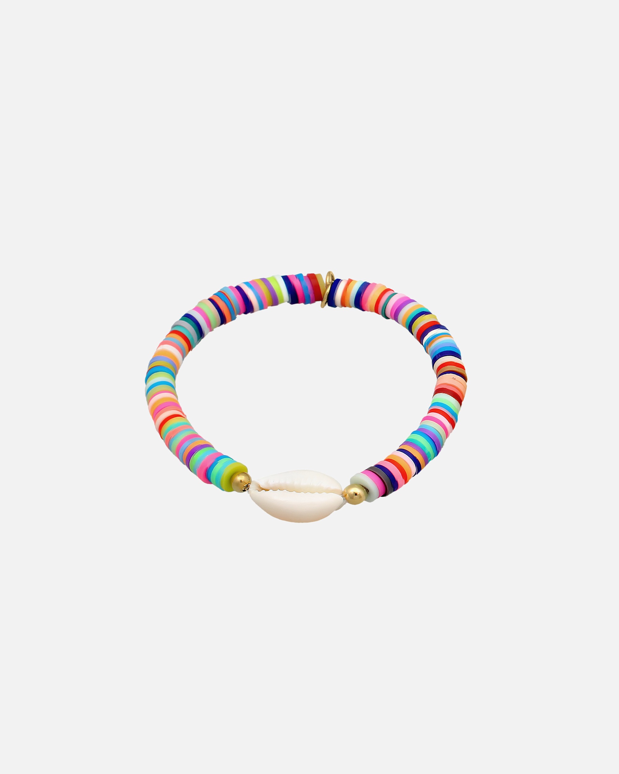 Armband für Weiblich Elli Heishi Perlen Bunt Kauri Muschel 925 Silb 1 Stück
