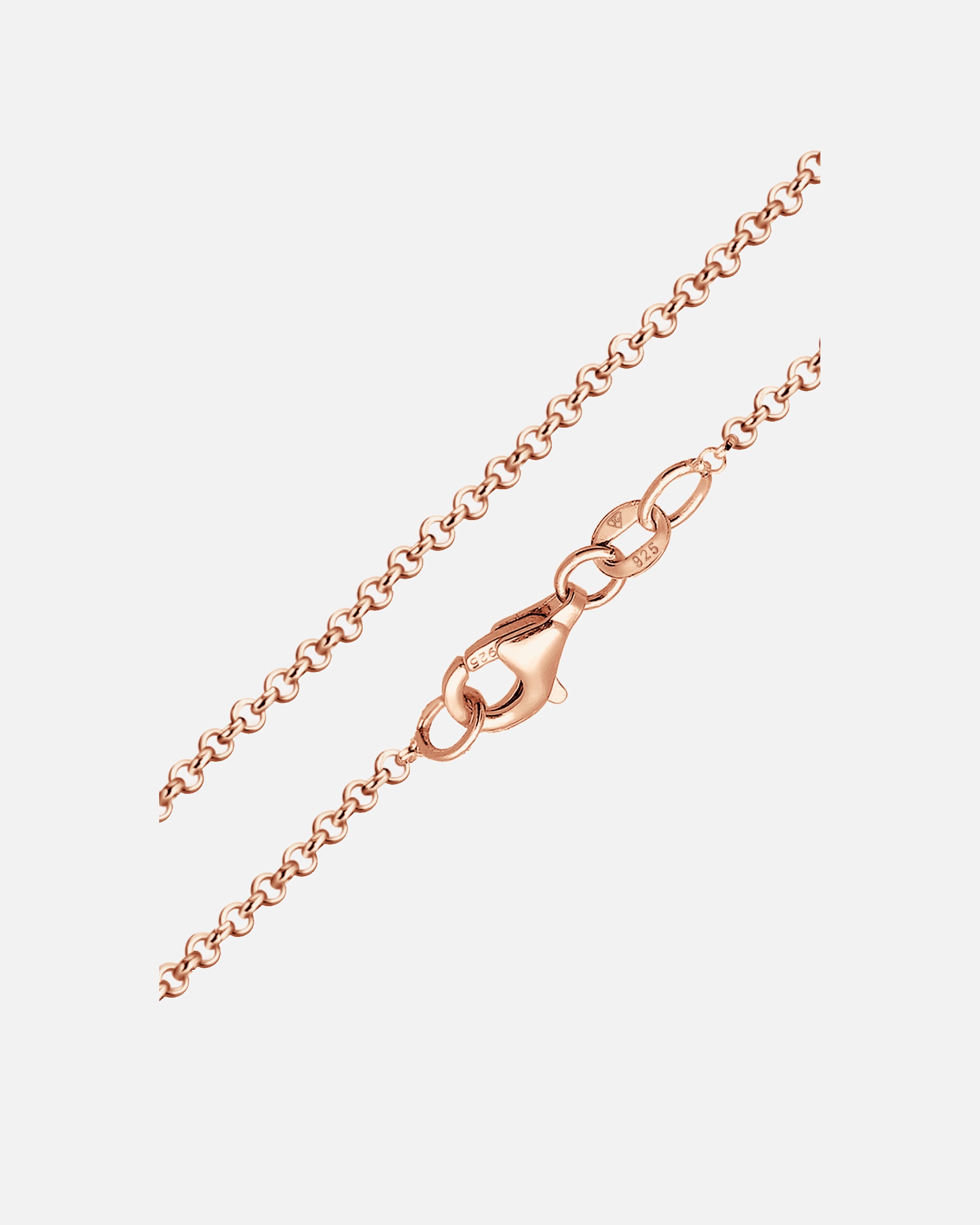 Halskette für Weiblich Basic Kette Kombinierbar 925 Silber rosévergoldet 1 Stück