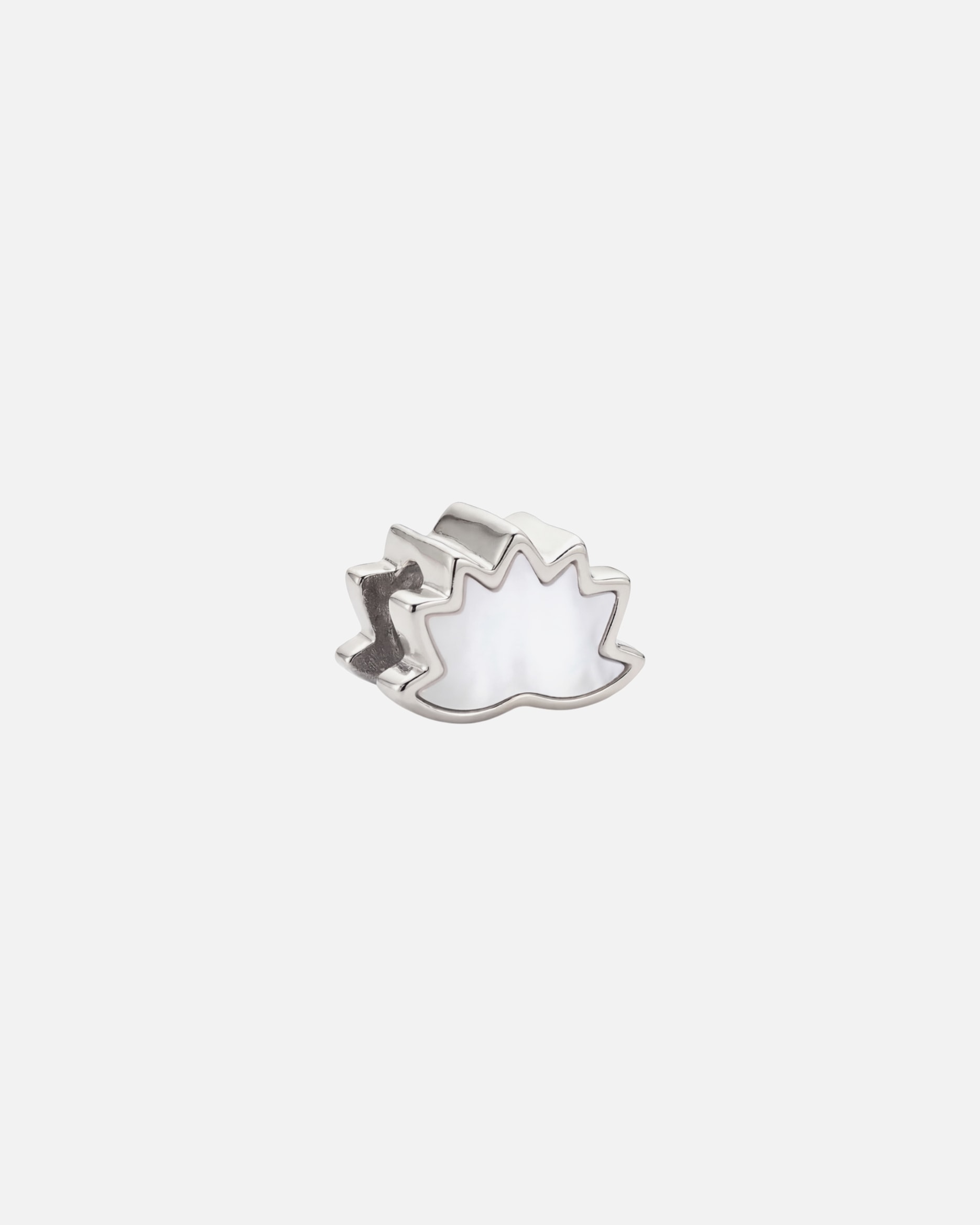 Schmuckanhänger für Unisex Purelei LEI Shiny Lotus Charm 100% Edelstahl Silber