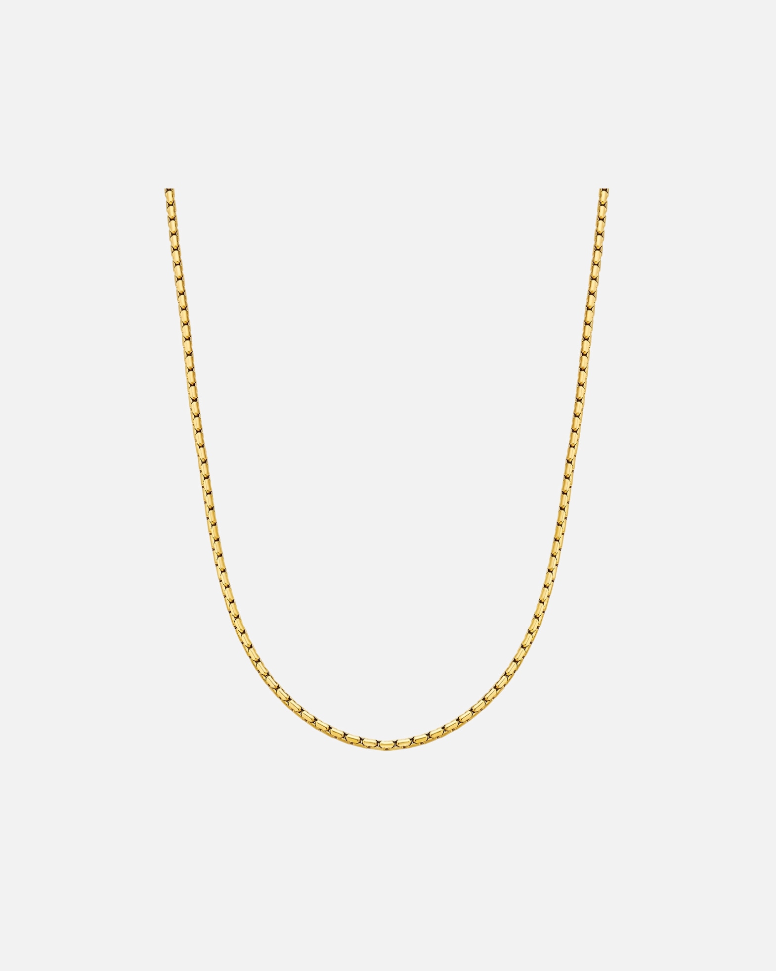 Halskette für Männlich True Rebels Halskette aus Edelstahl in gelbgold 50 cm