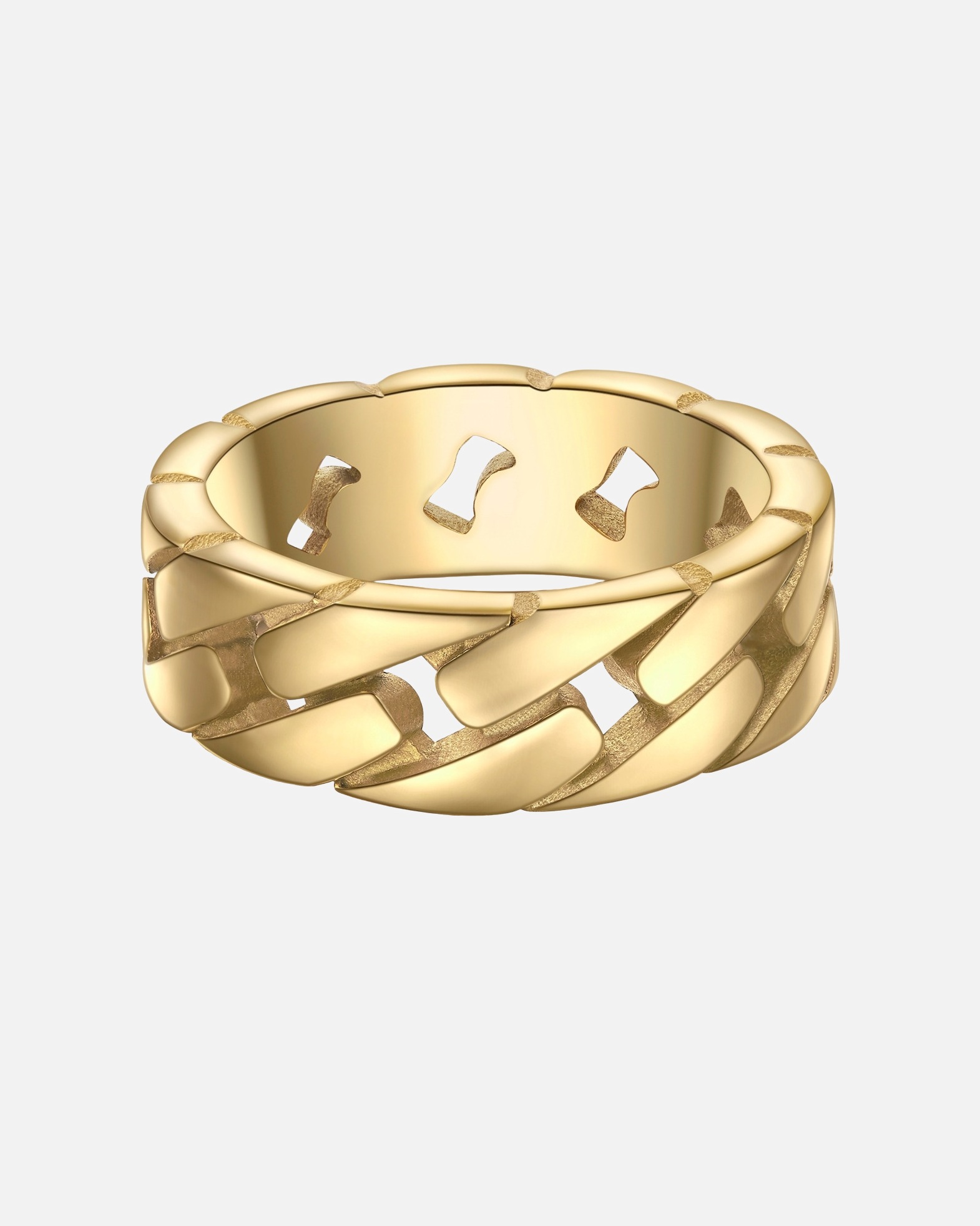 Ring für Männlich True Rebels Ring aus Edelstahl in gelbgold 60