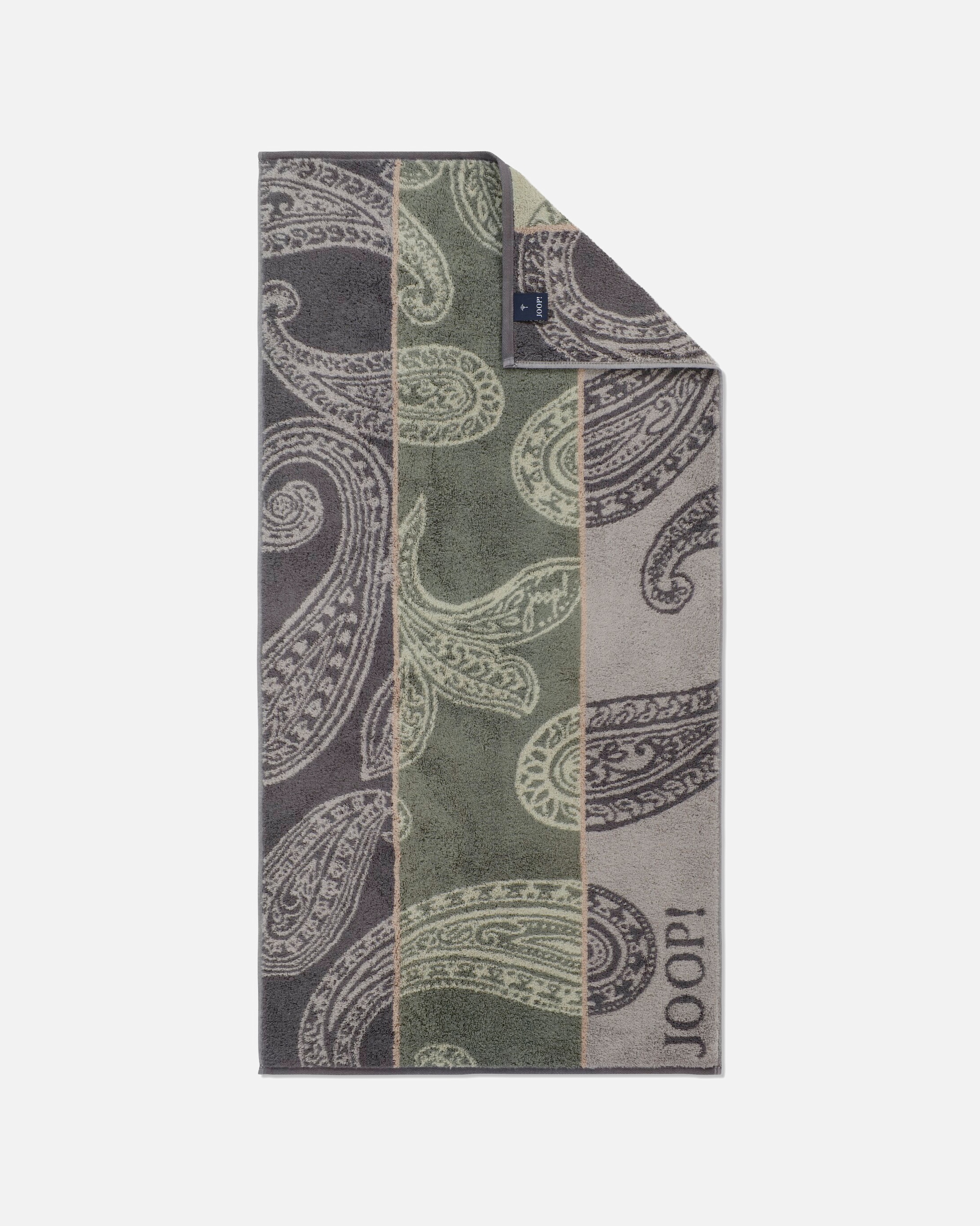Handtuch für Unisex JOOP! JOOP! Handtücher Contour Paisley 1714 Oliv - 47 Handtuch 50x100 cm