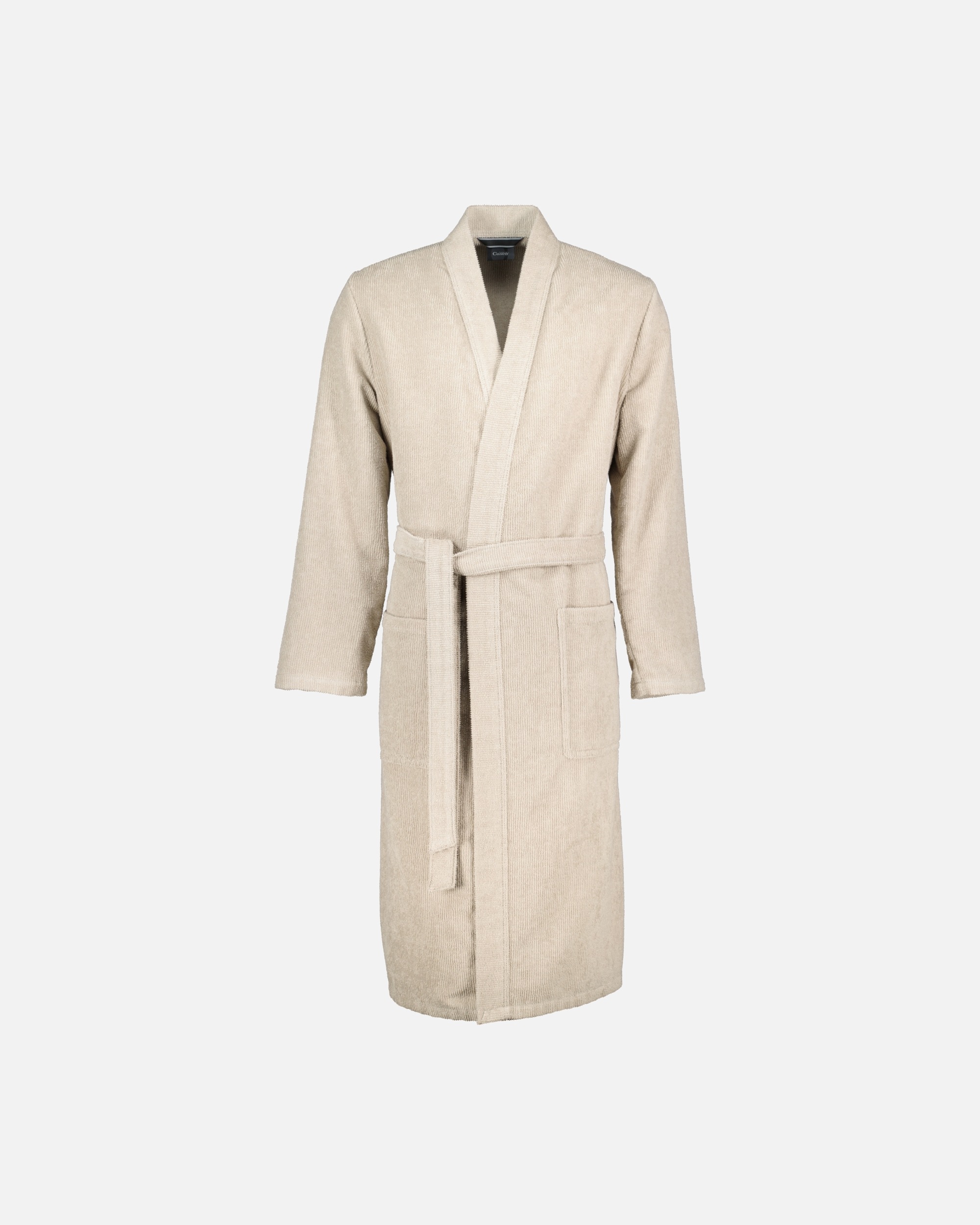 Bademantel für Männlich Cawö Cawö Bademäntel Herren Kimono Struktur 5509 sand - 339 1 Stück