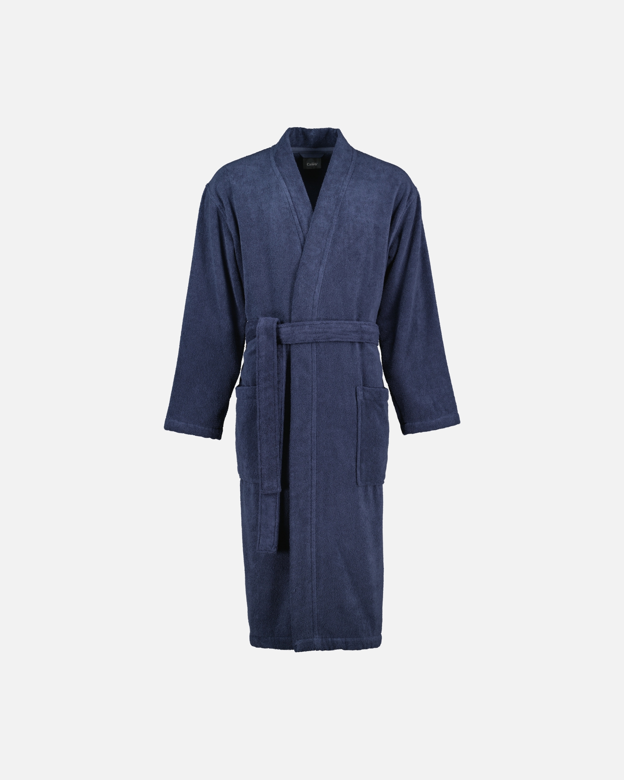 Bademantel für Männlich Cawö Cawö Bademäntel Herren Kimono Uni 828 blau - 17 1 Stück
