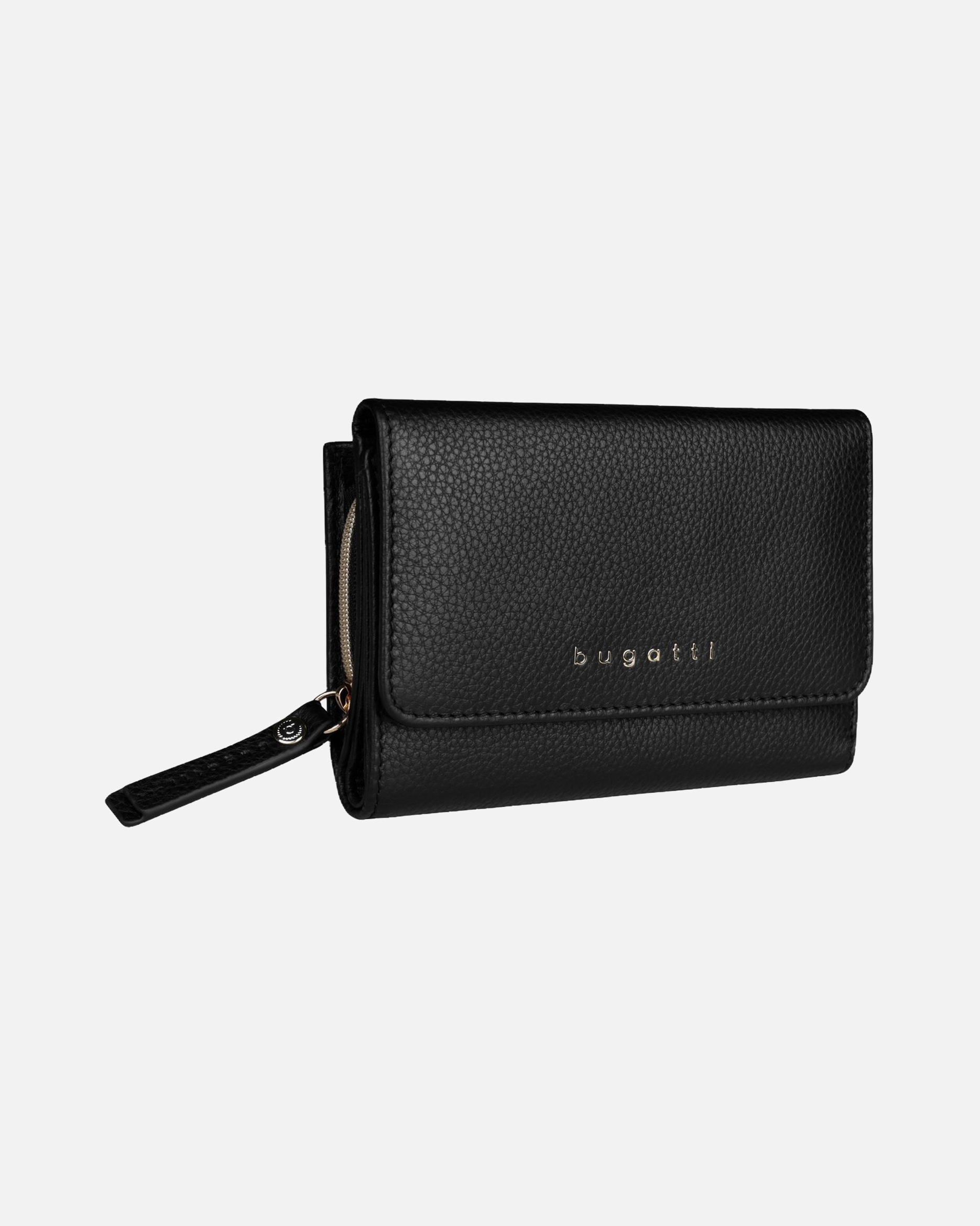 Portemonnaie für Weiblich Bugatti Geldbörse Emilia Ladies Wallet With Flap schwarz
