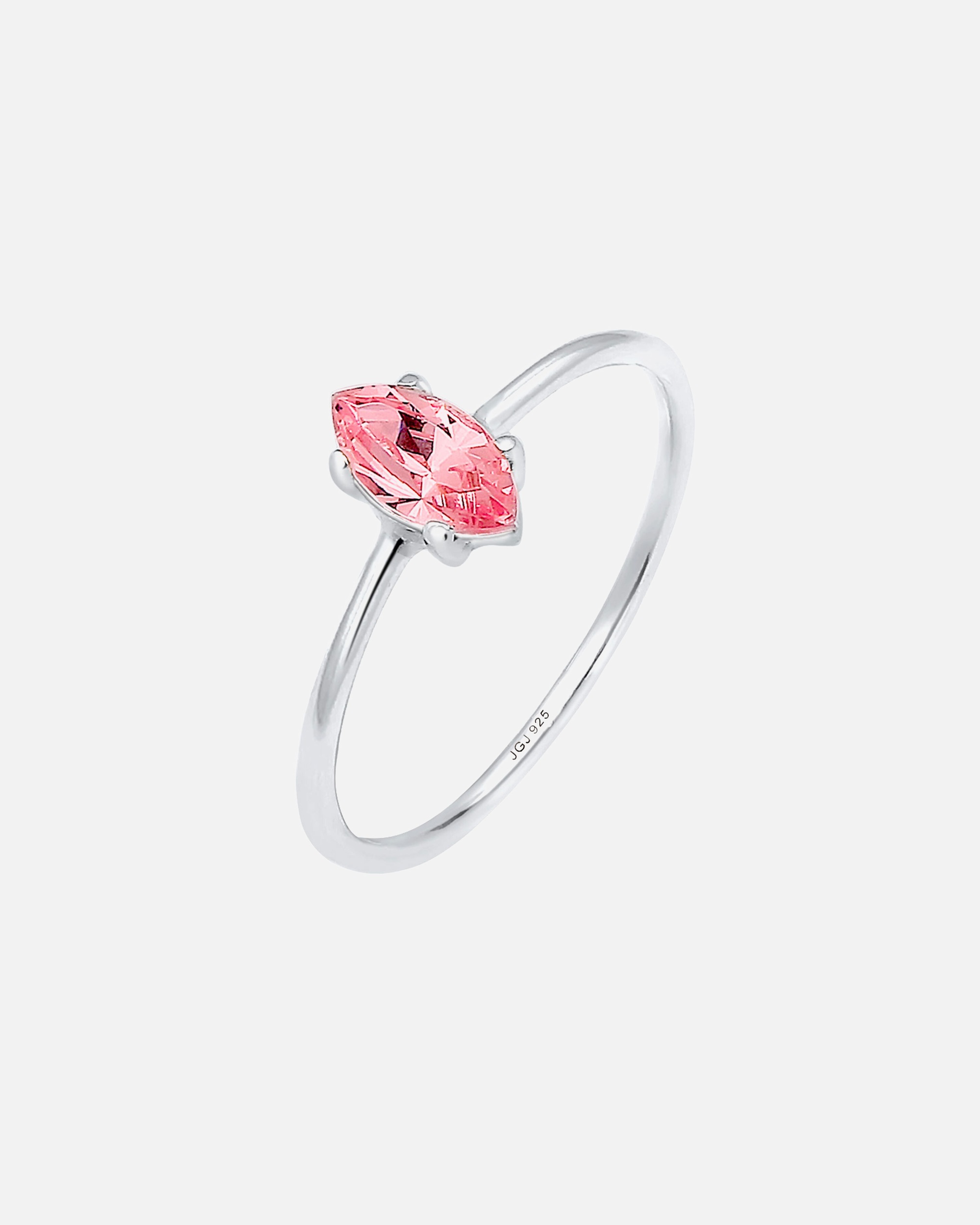 Ring für Weiblich Elli Verlobung Marquise Zirkonia Stein 925 Silber 58