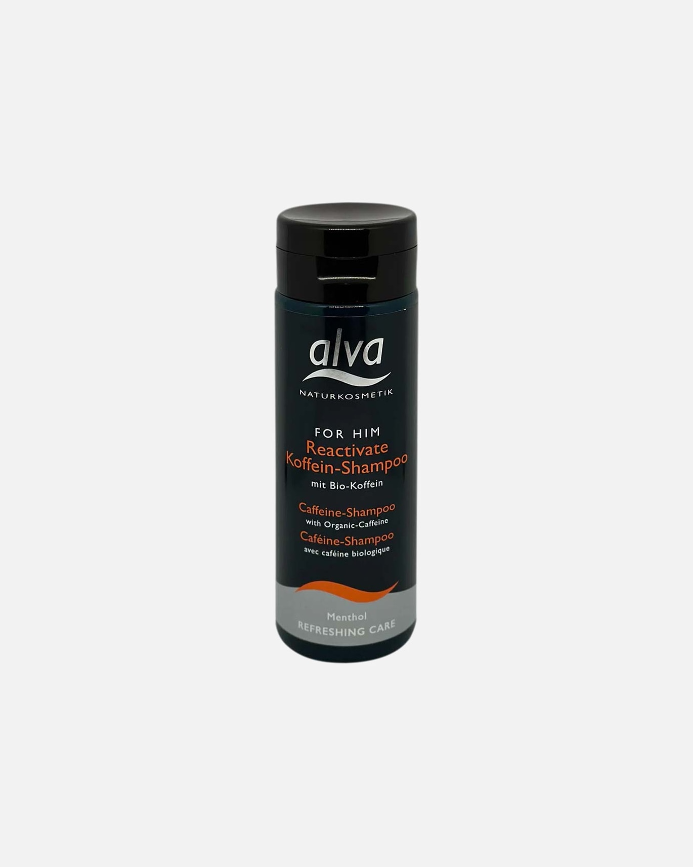 Shampoo für Männlich Alva Naturkosmetik FOR HIM - Reactivate Koffein Shampoo 200 ml